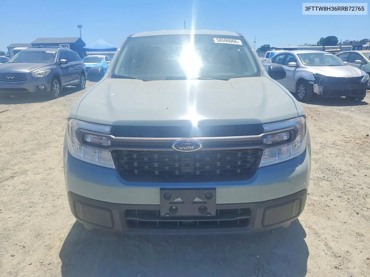 2024 Ford Maverick Xlt VIN: 3FTTW8H36RRB72765 Lot: 58590066