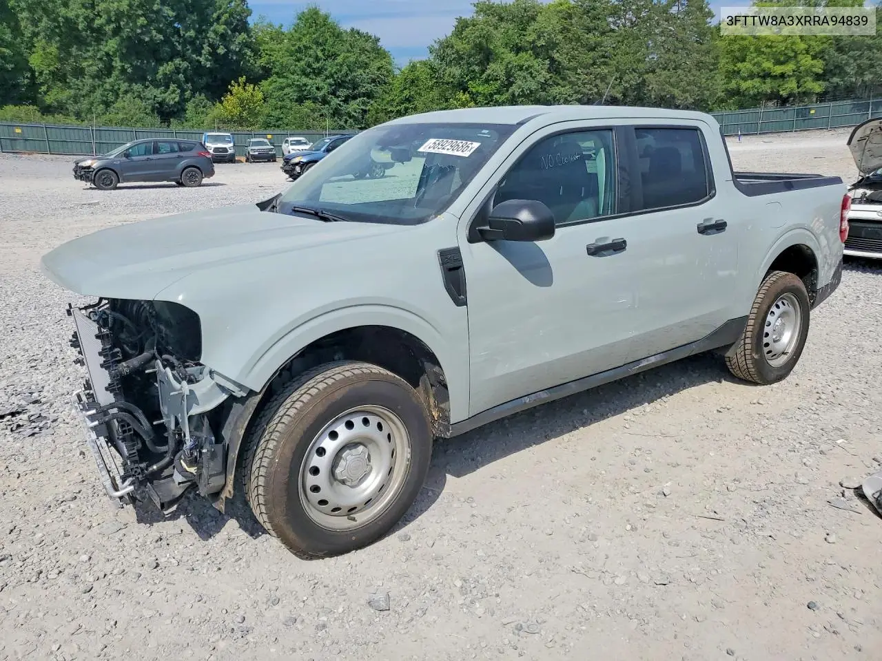 2024 Ford Maverick Xl VIN: 3FTTW8A3XRRA94839 Lot: 58929686