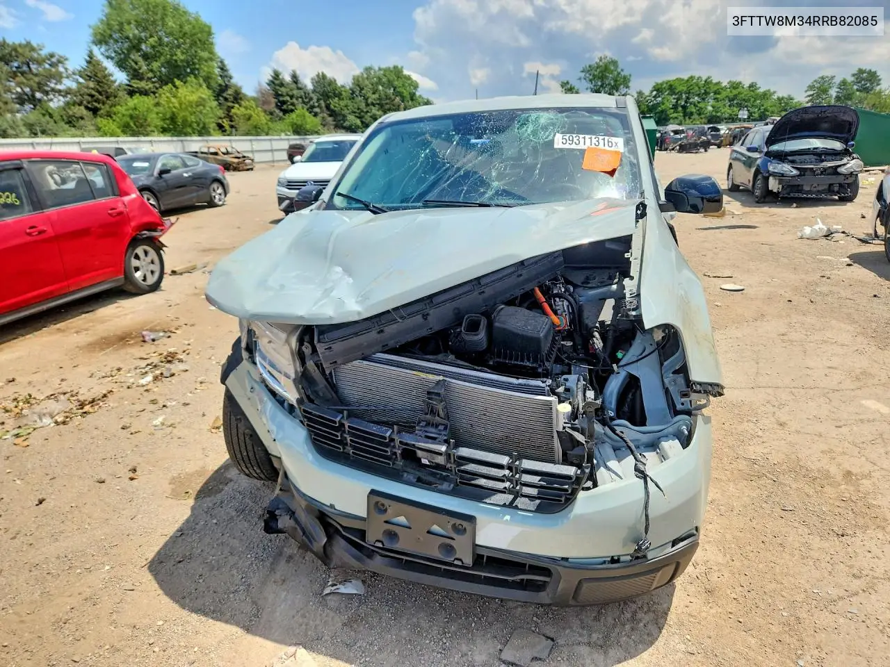 2024 Ford Maverick Lariat VIN: 3FTTW8M34RRB82085 Lot: 59311316
