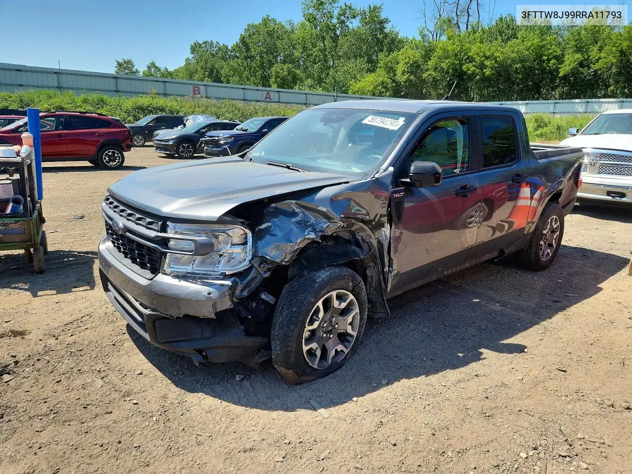 2024 Ford Maverick Xlt VIN: 3FTTW8J99RRA11793 Lot: 59794296