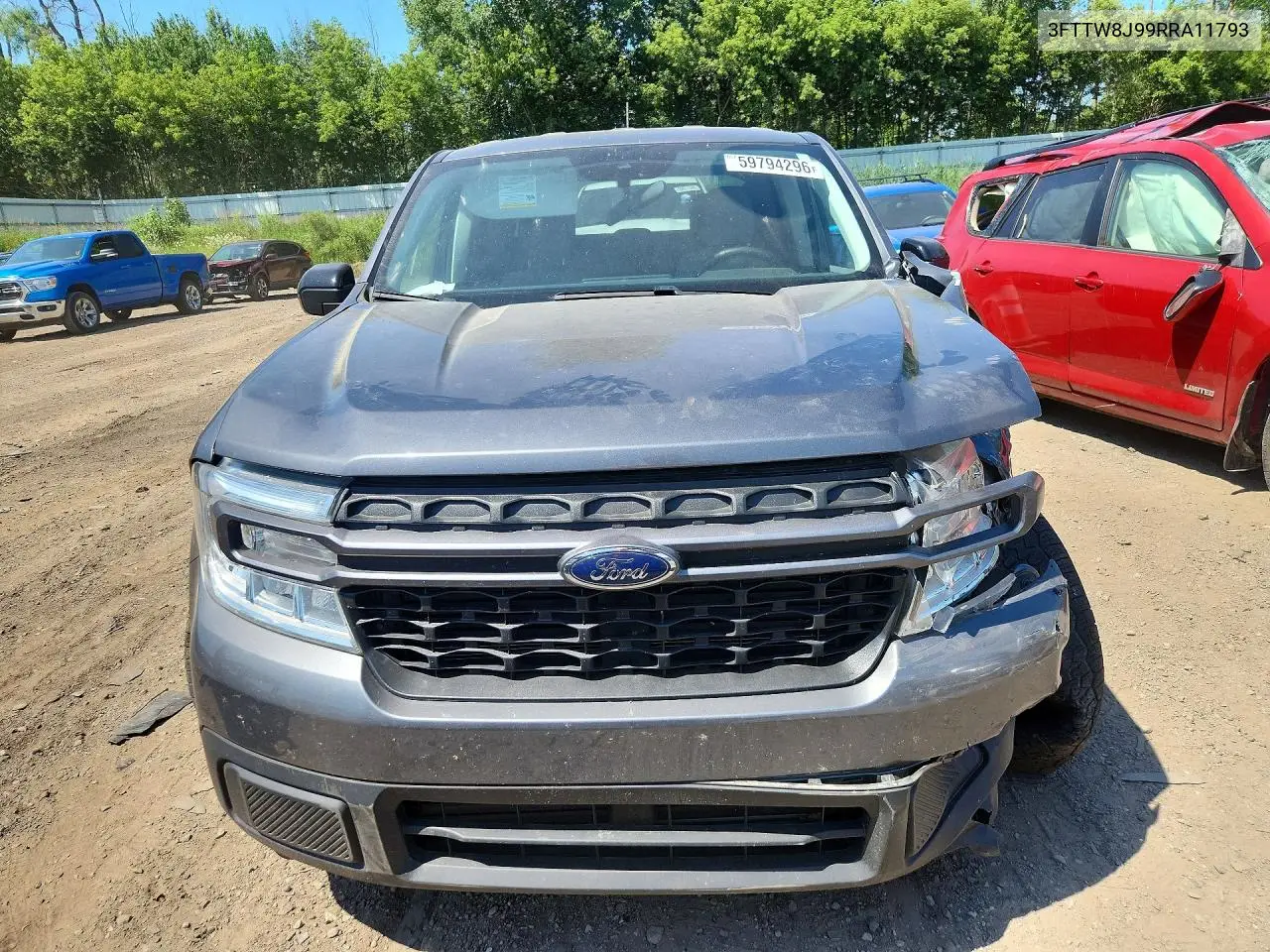 2024 Ford Maverick Xlt VIN: 3FTTW8J99RRA11793 Lot: 59794296