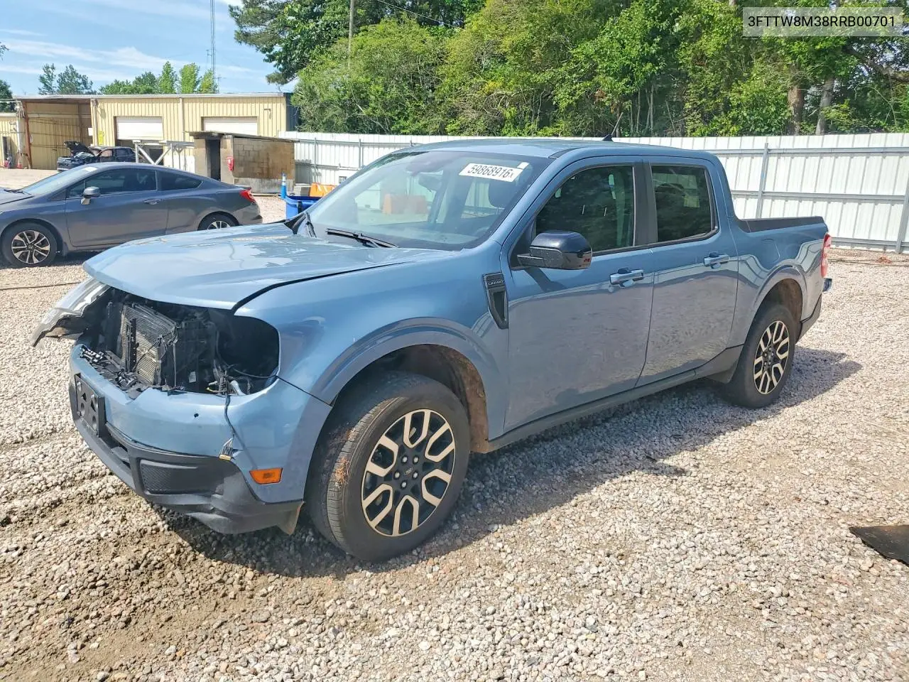 2024 Ford Maverick Lariat VIN: 3FTTW8M38RRB00701 Lot: 59868916