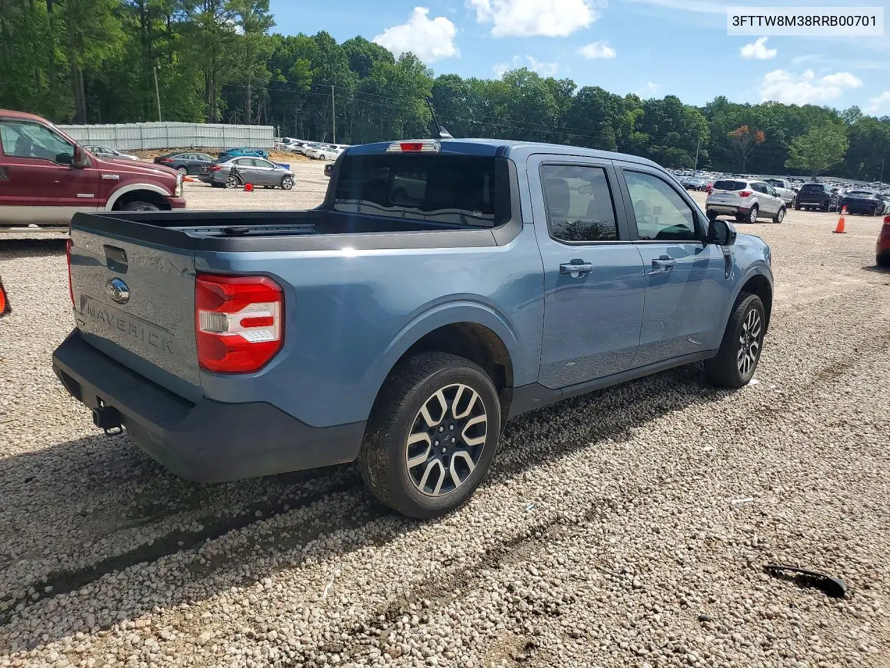 2024 Ford Maverick Lariat VIN: 3FTTW8M38RRB00701 Lot: 59868916