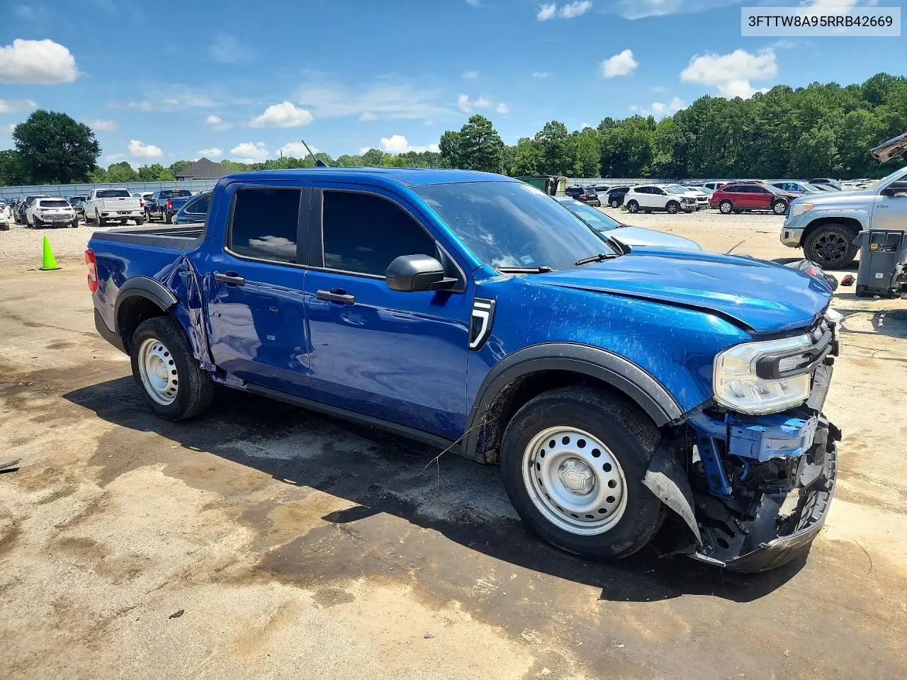 2024 Ford Maverick Xl VIN: 3FTTW8A95RRB42669 Lot: 59884176