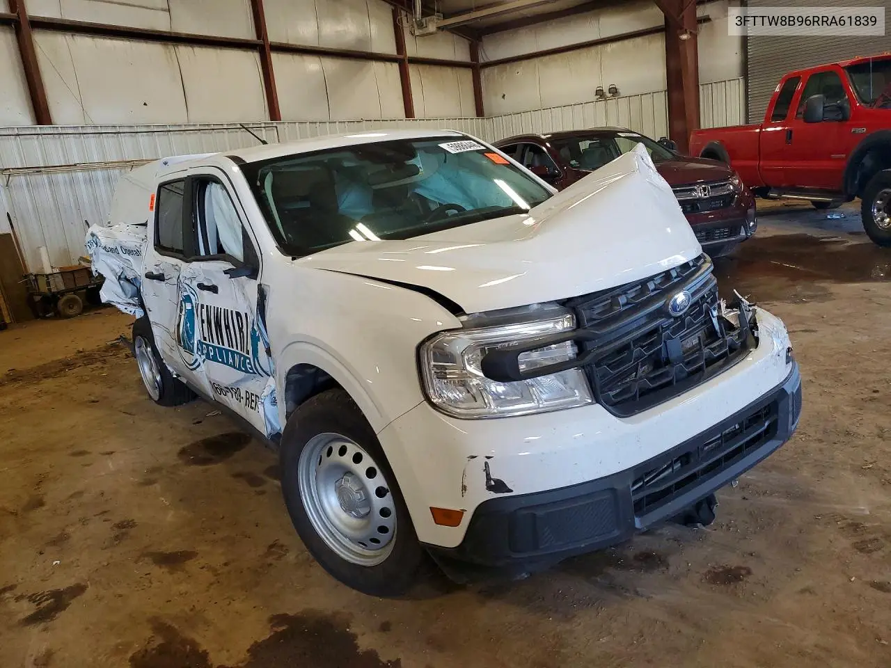 2024 Ford Maverick Xl VIN: 3FTTW8B96RRA61839 Lot: 59886446