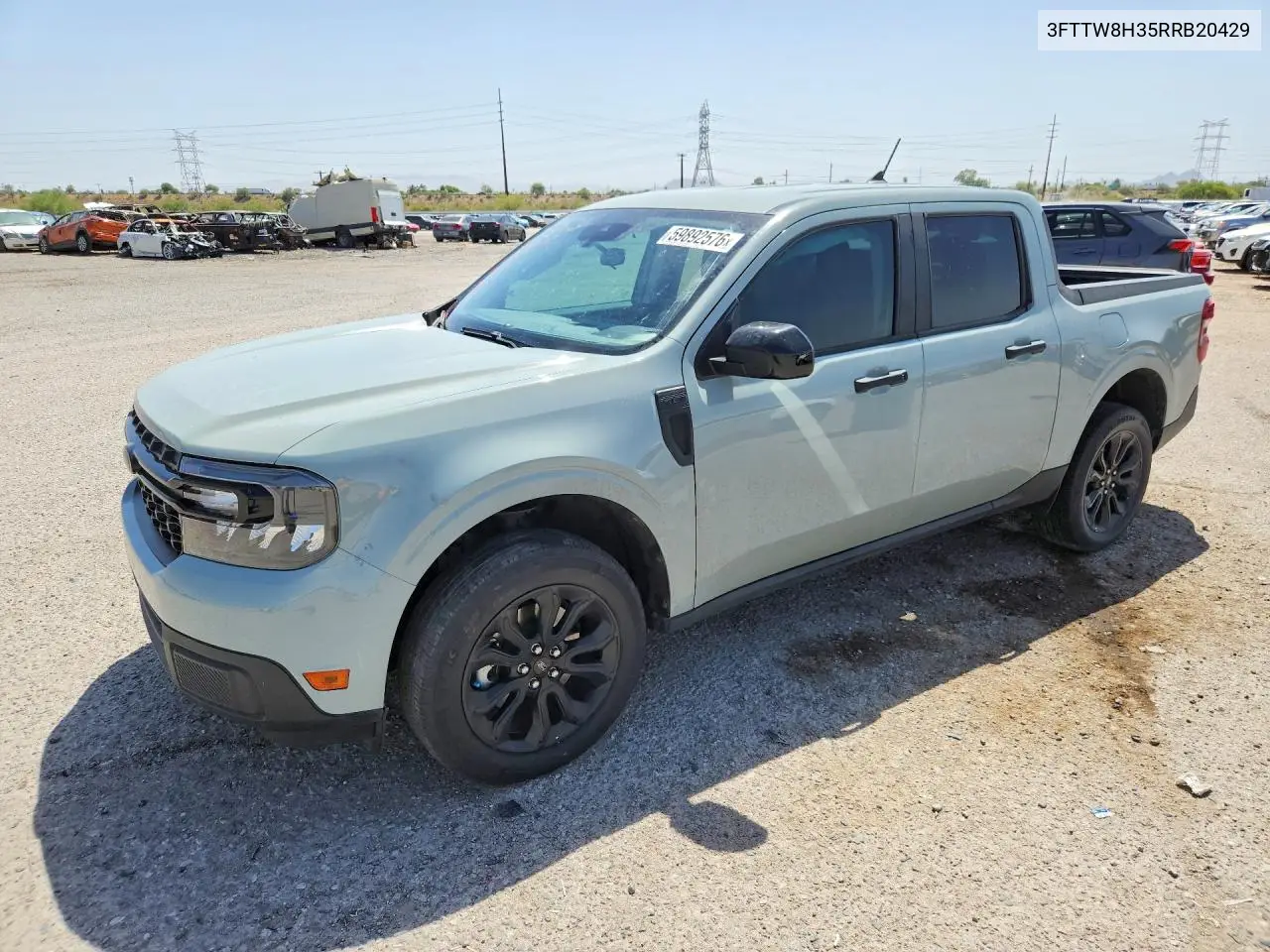 2024 Ford Maverick Xlt VIN: 3FTTW8H35RRB20429 Lot: 59892576