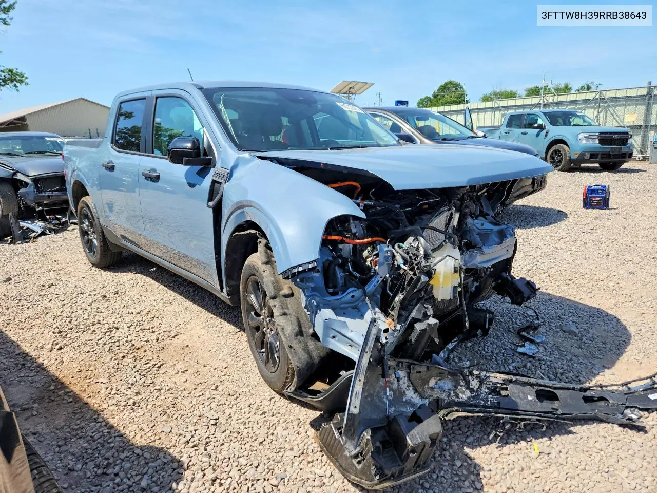 2024 Ford Maverick Xlt VIN: 3FTTW8H39RRB38643 Lot: 60313346