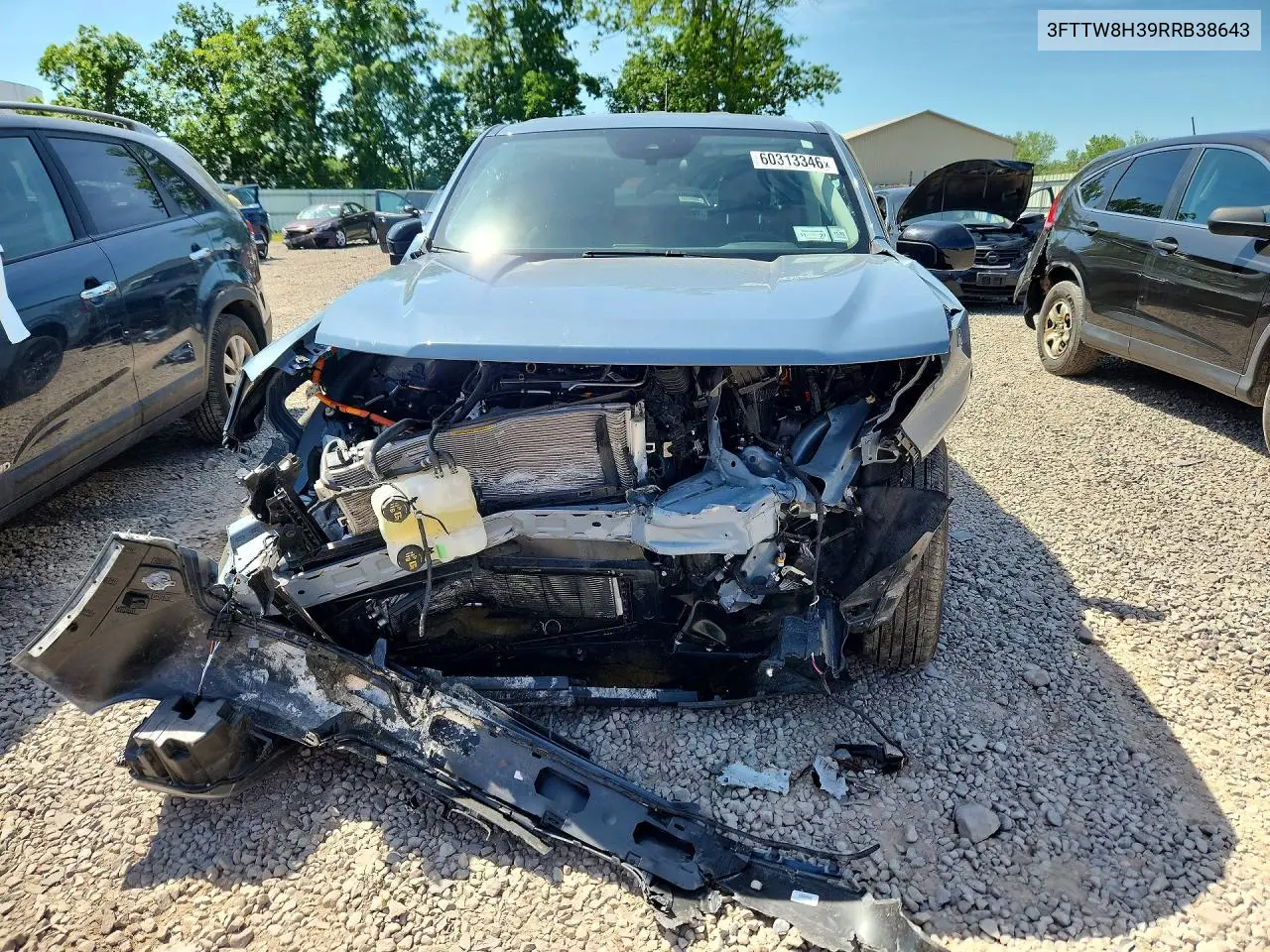 2024 Ford Maverick Xlt VIN: 3FTTW8H39RRB38643 Lot: 60313346