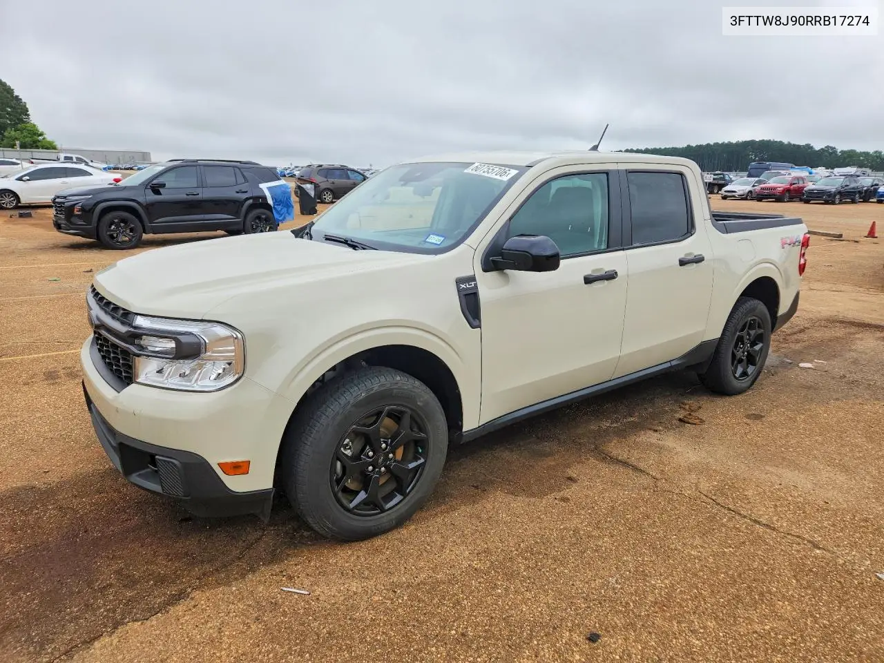 2024 Ford Maverick Xlt VIN: 3FTTW8J90RRB17274 Lot: 60755706