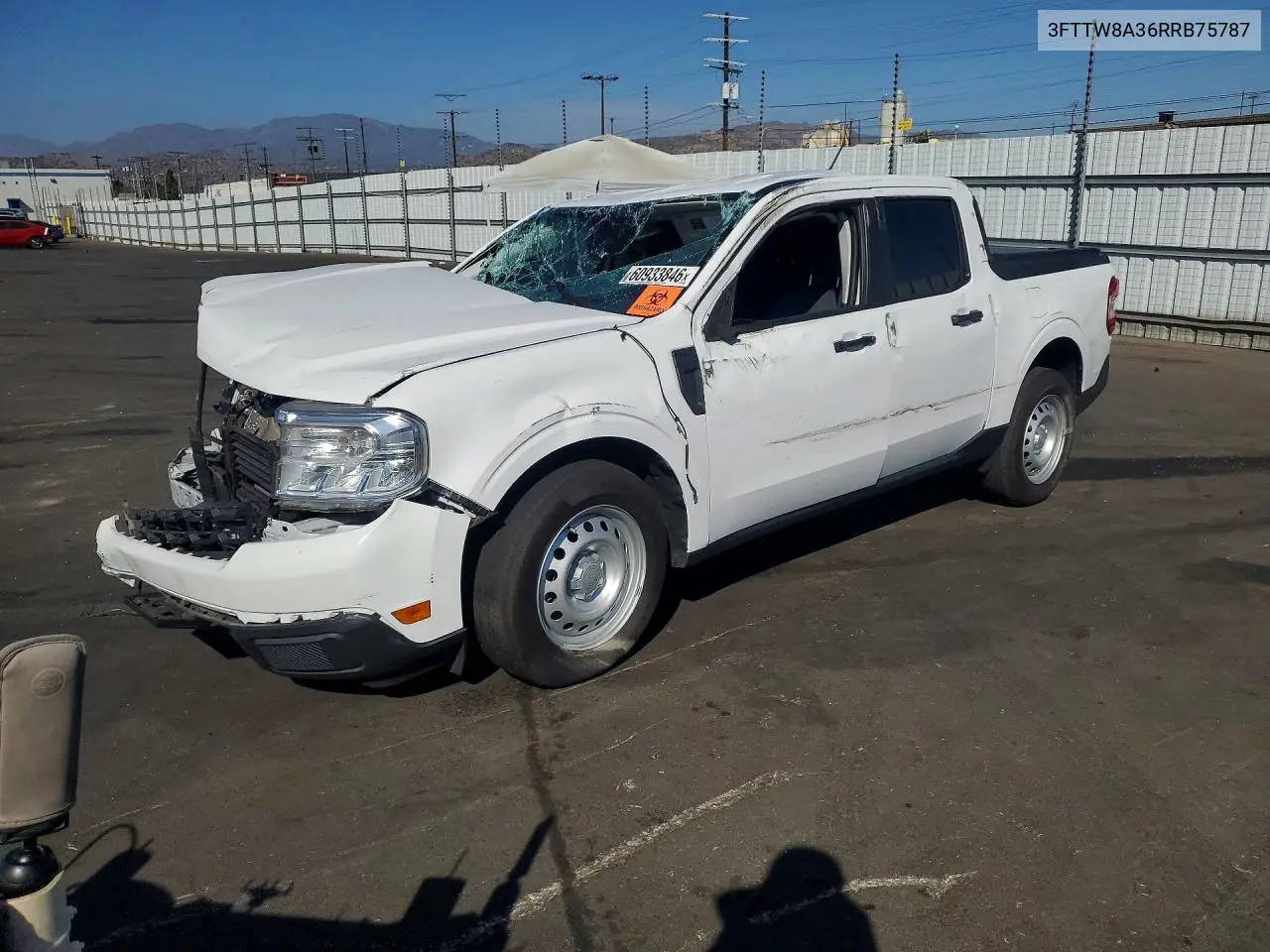 2024 Ford Maverick Xl VIN: 3FTTW8A36RRB75787 Lot: 60933846