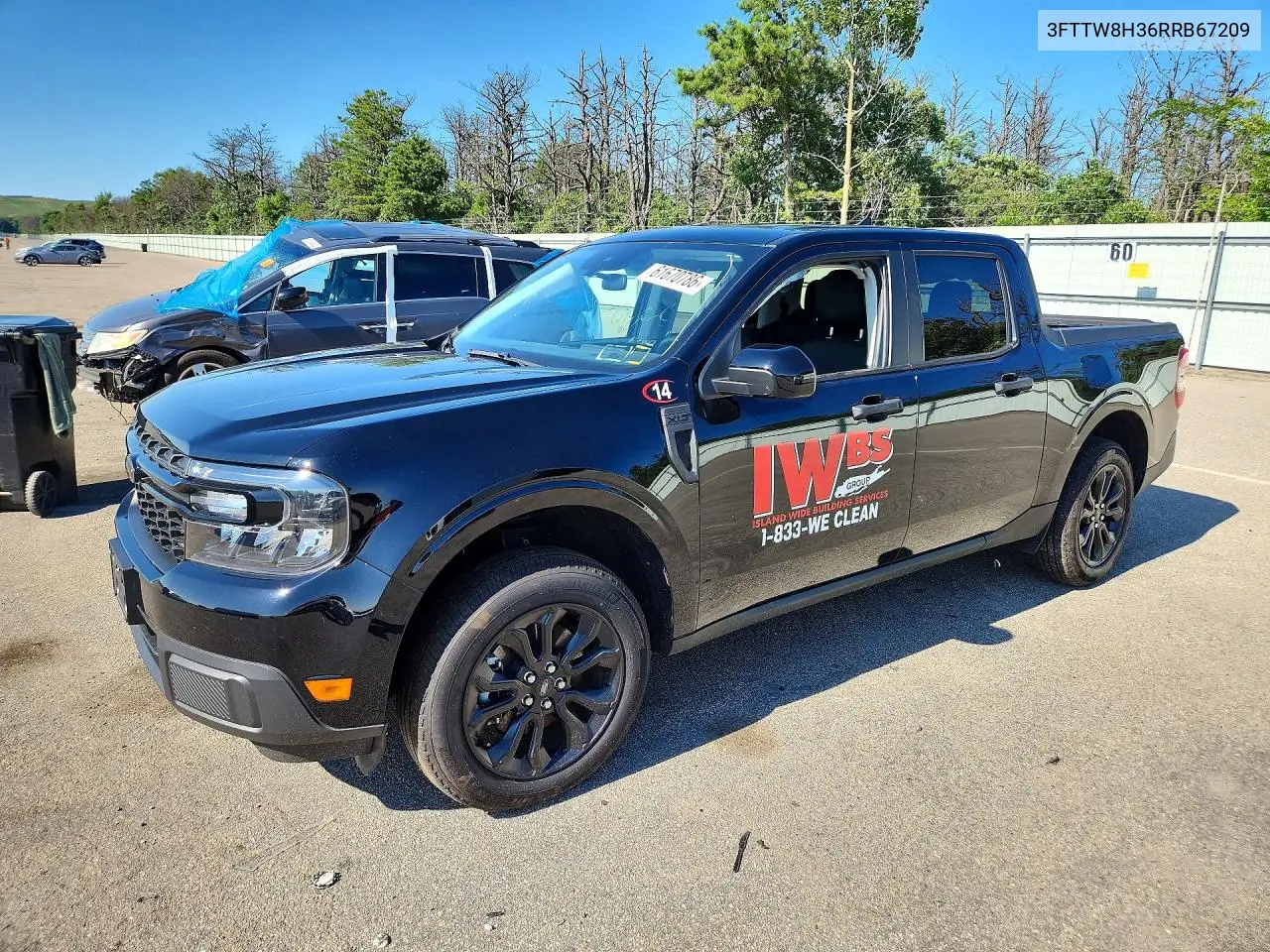 2024 Ford Maverick Xlt VIN: 3FTTW8H36RRB67209 Lot: 61670786