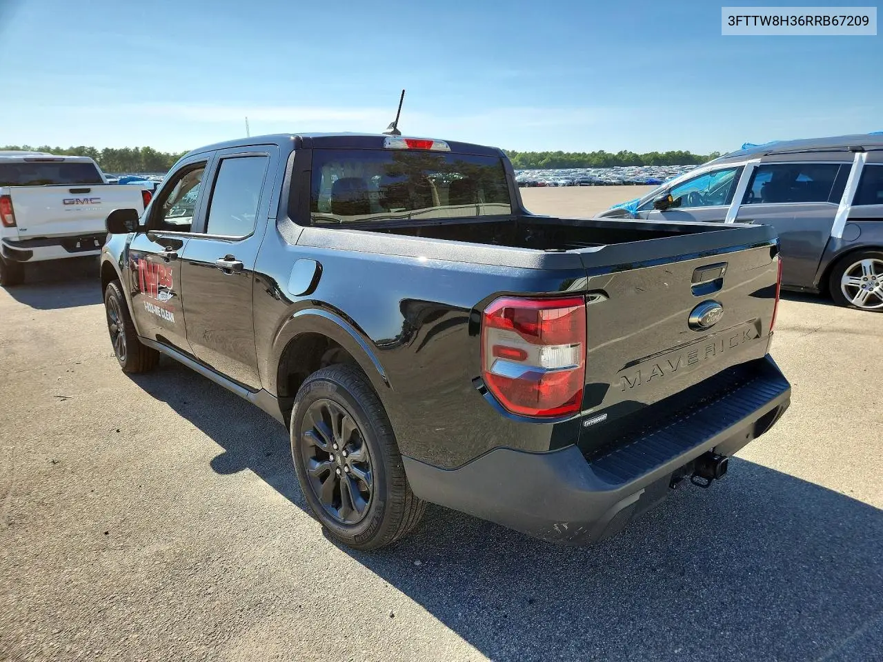 2024 Ford Maverick Xlt VIN: 3FTTW8H36RRB67209 Lot: 61670786