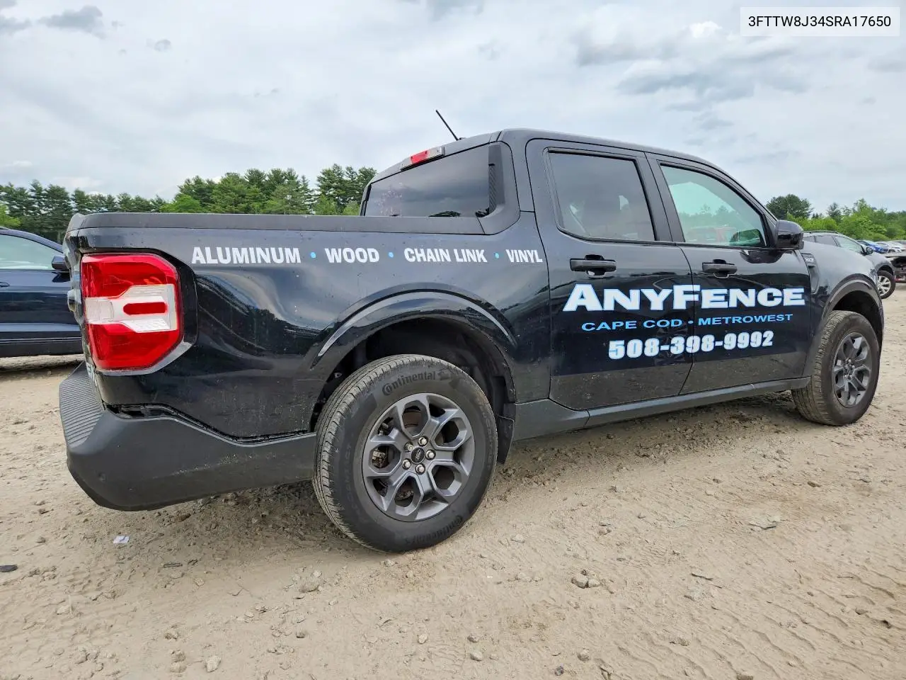 2025 Ford Maverick Xlt VIN: 3FTTW8J34SRA17650 Lot: 57358136