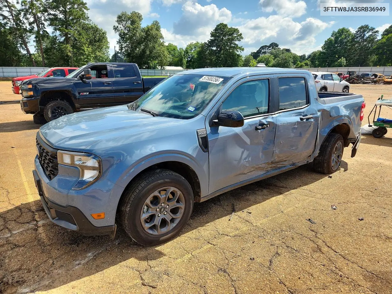 2025 Ford Maverick Xlt VIN: 3FTTW8JA3SRB36949 Lot: 57588256