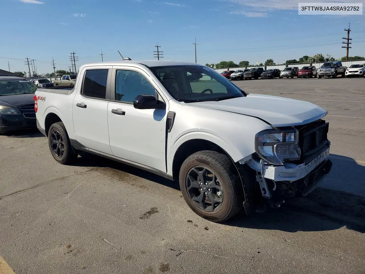 2025 Ford Maverick Xlt VIN: 3FTTW8JA4SRA92752 Lot: 57935486