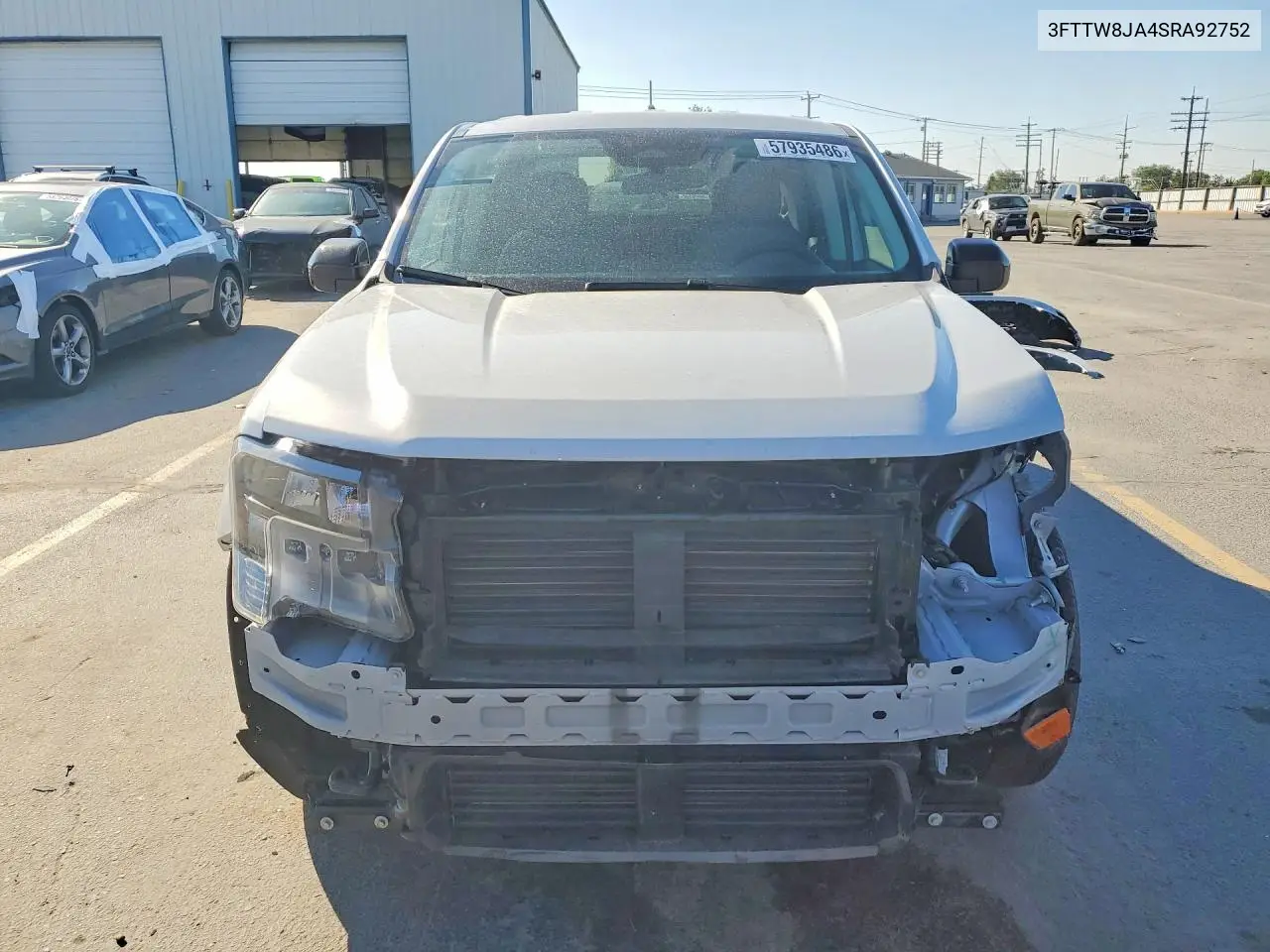 2025 Ford Maverick Xlt VIN: 3FTTW8JA4SRA92752 Lot: 57935486
