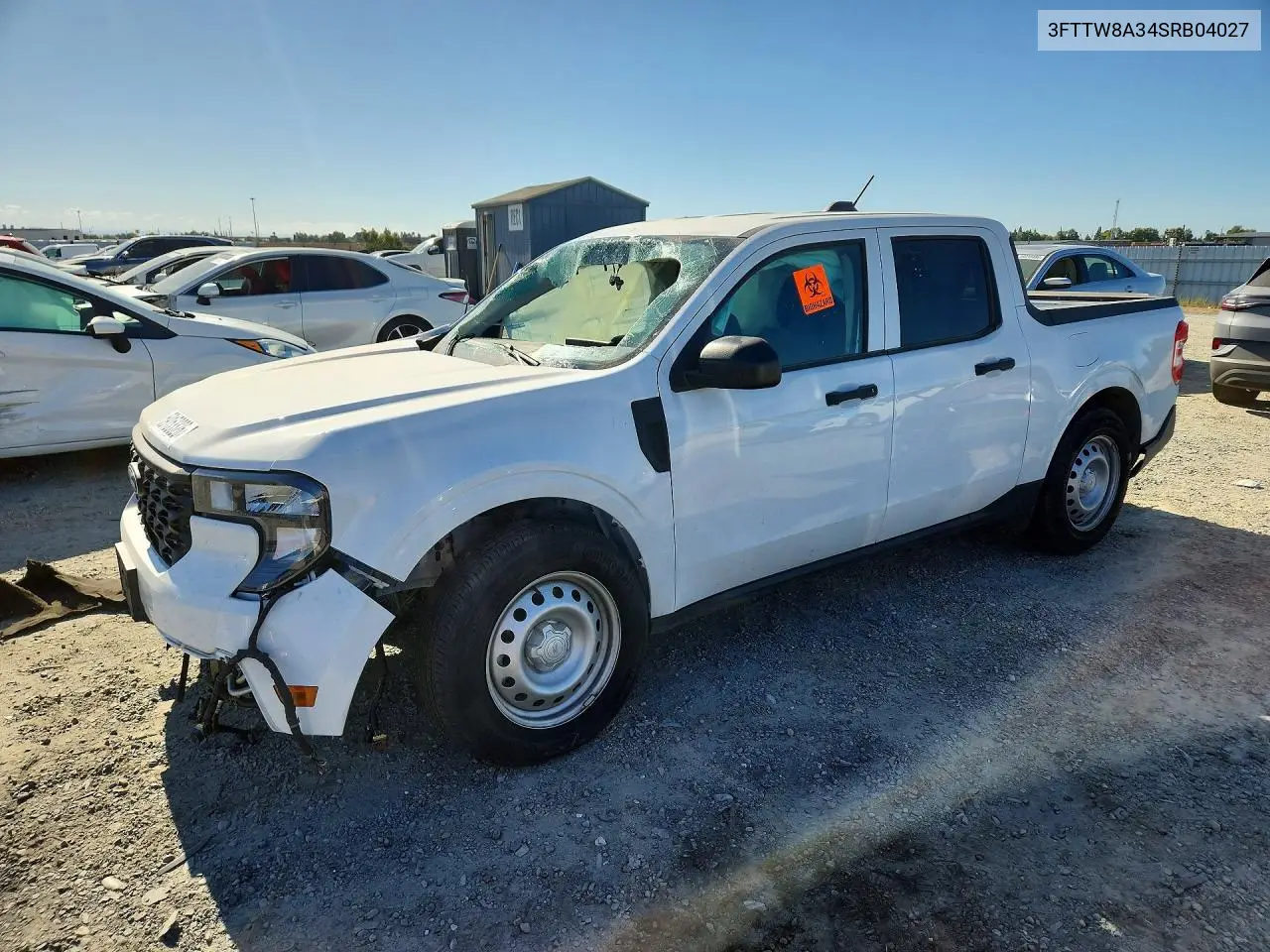 2025 Ford Maverick Xl VIN: 3FTTW8A34SRB04027 Lot: 59153326