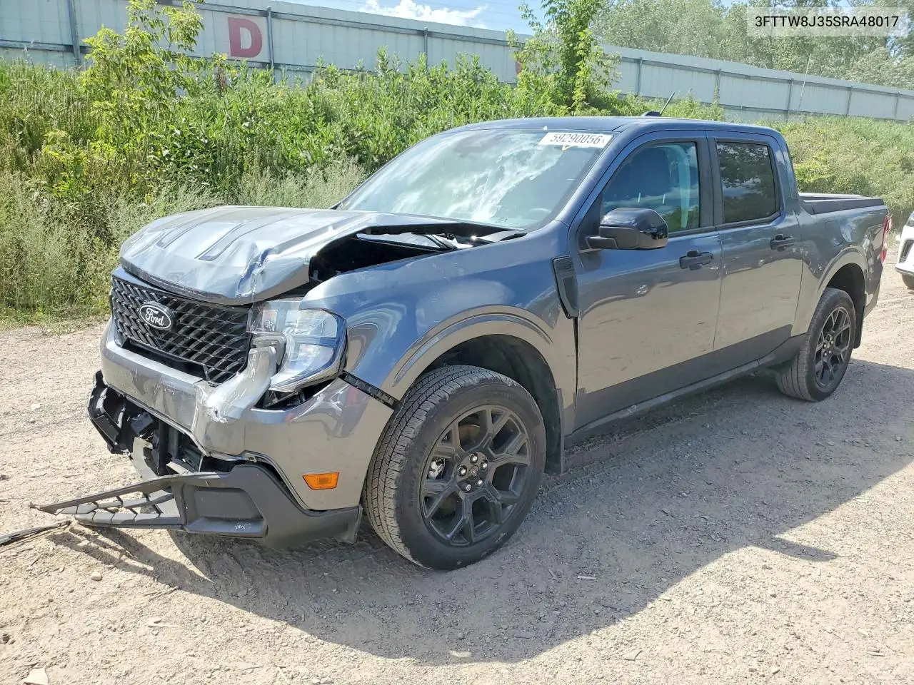 2025 Ford Maverick Xlt VIN: 3FTTW8J35SRA48017 Lot: 59290056