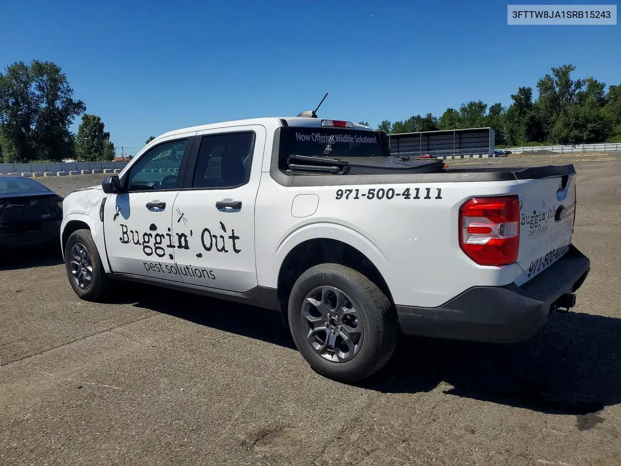 2025 Ford Maverick Xlt VIN: 3FTTW8JA1SRB15243 Lot: 60217566