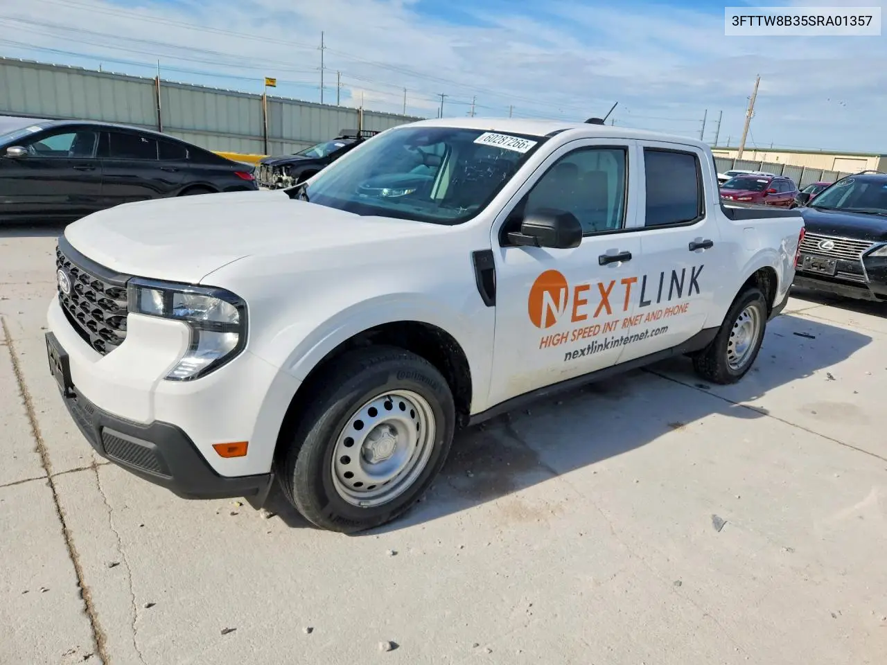 2025 Ford Maverick Xl VIN: 3FTTW8B35SRA01357 Lot: 60287266
