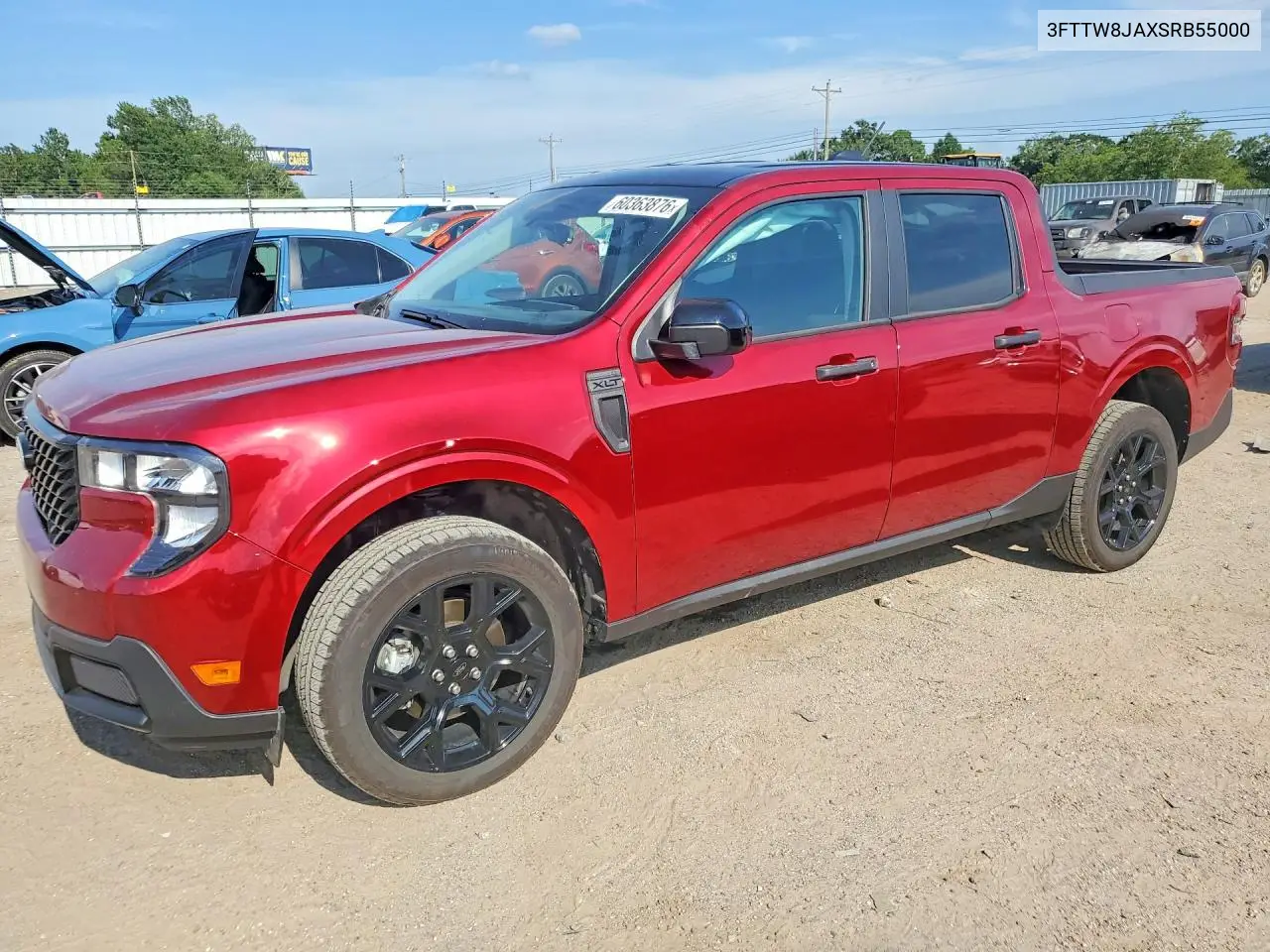 2025 Ford Maverick Xlt VIN: 3FTTW8JAXSRB55000 Lot: 60363876