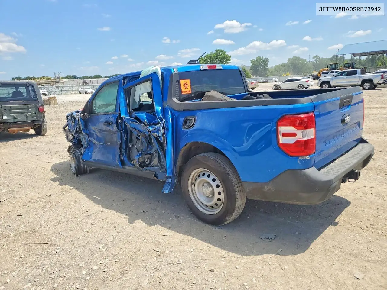 2025 Ford Maverick Xl VIN: 3FTTW8BA0SRB73942 Lot: 60677586