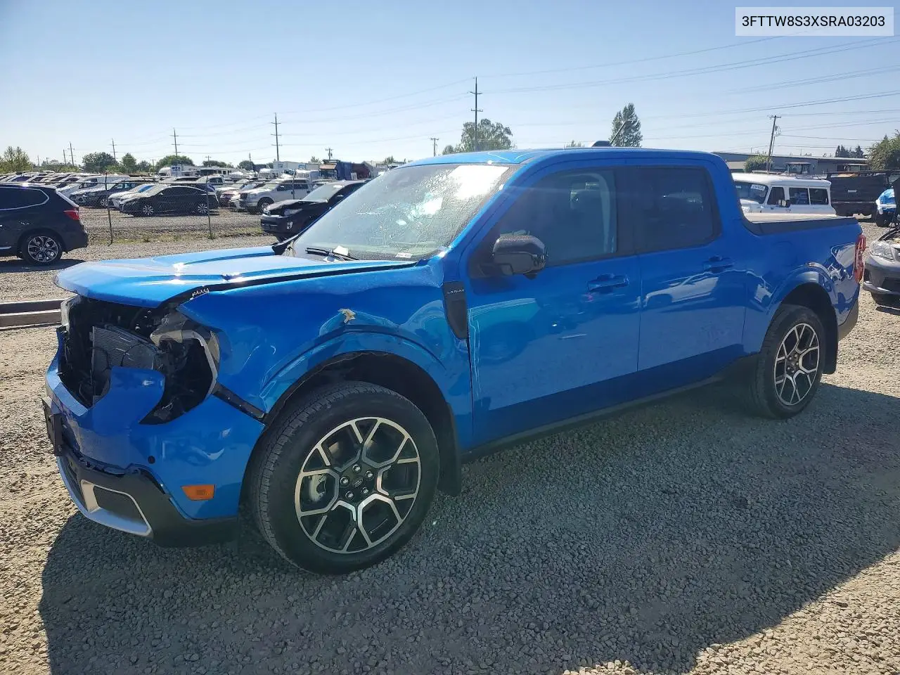 2025 Ford Maverick Lariat VIN: 3FTTW8S3XSRA03203 Lot: 61560336