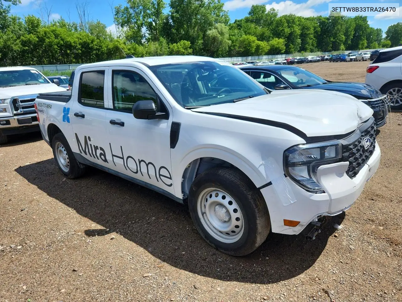2026 Ford Maverick Xl VIN: 3FTTW8B33TRA26470 Lot: 56563596