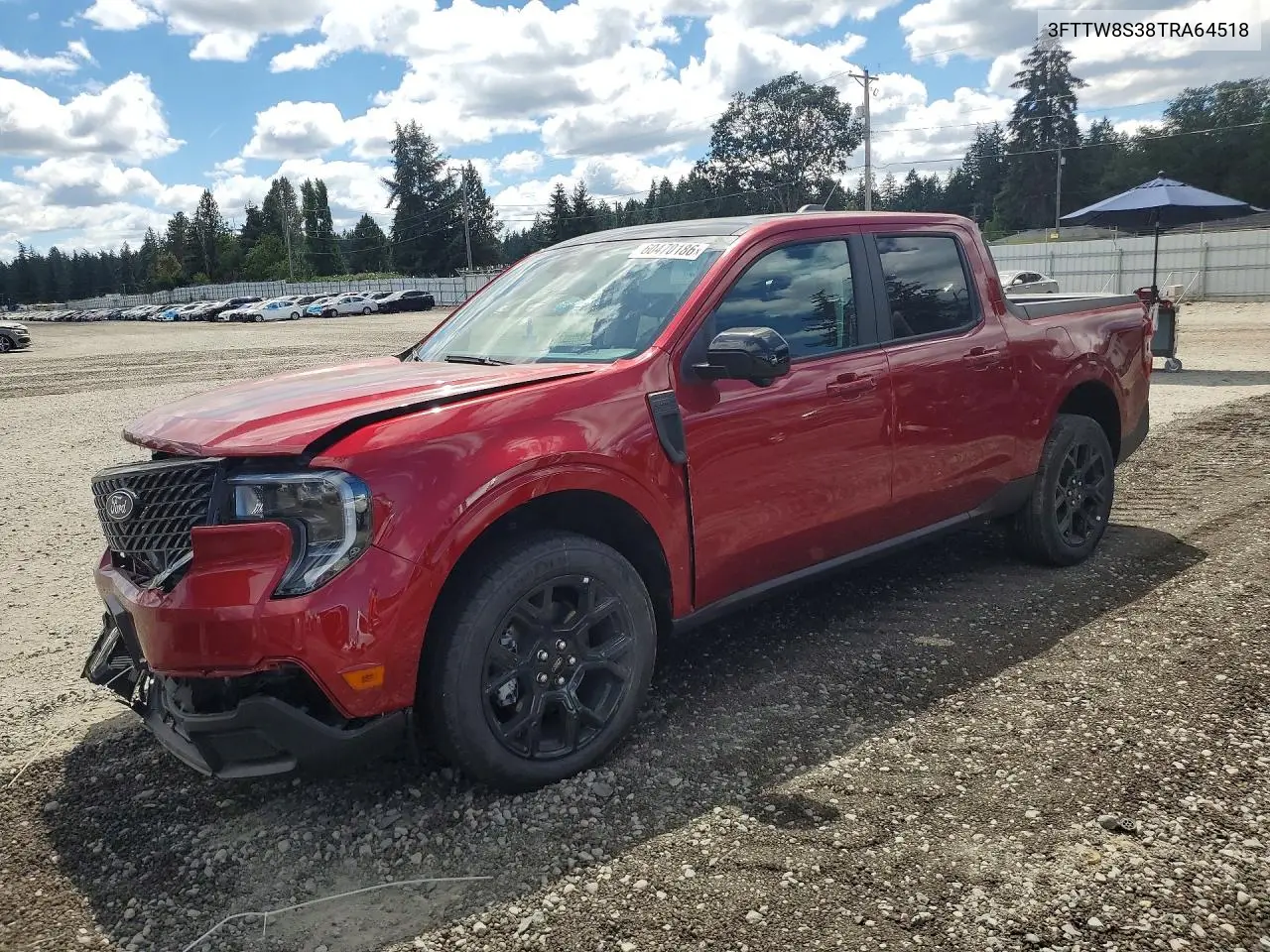 2026 Ford Maverick Lariat VIN: 3FTTW8S38TRA64518 Lot: 60470186