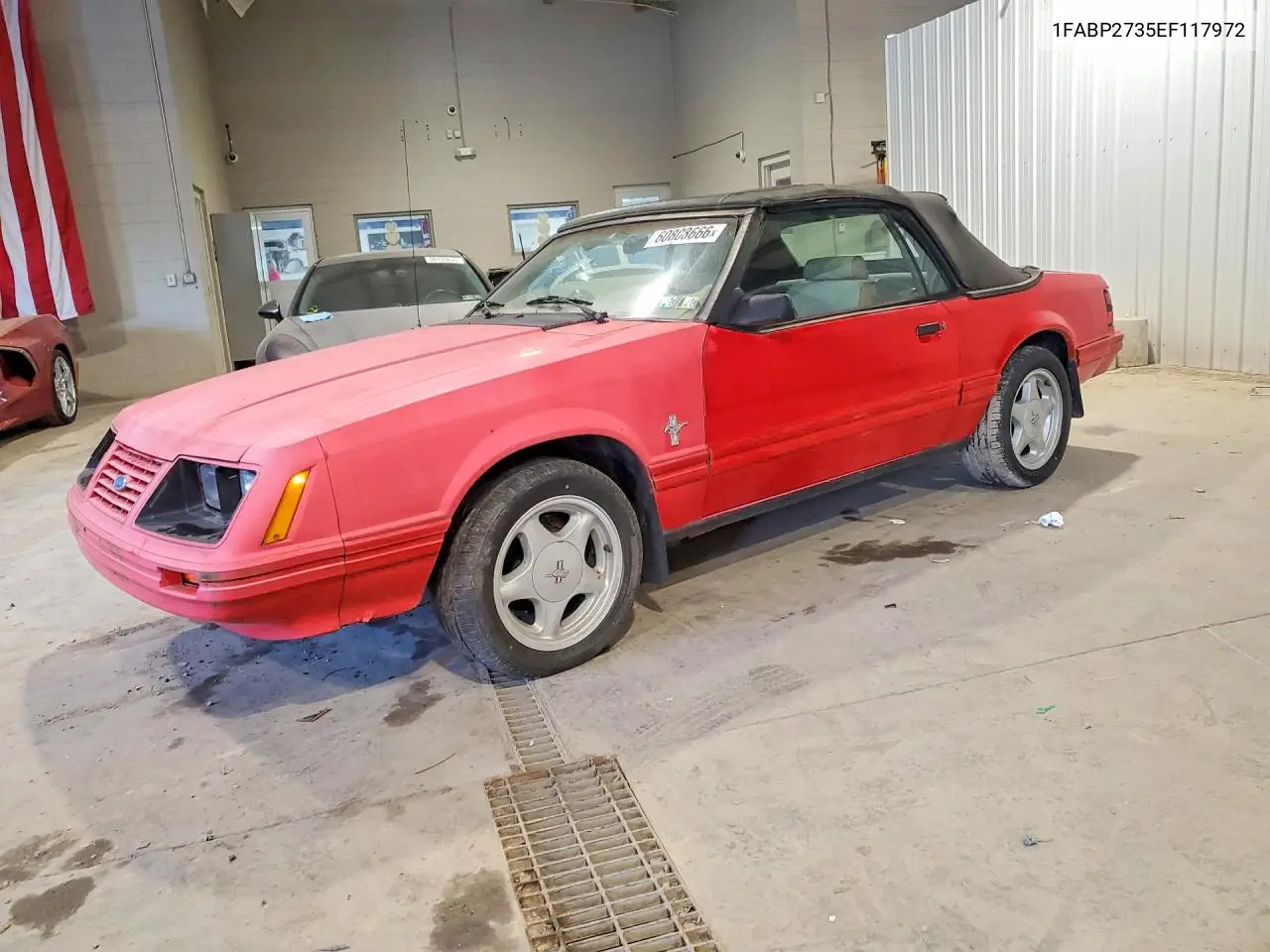 1984 Ford Mustang Glx VIN: 1FABP2735EF117972 Lot: 60808666