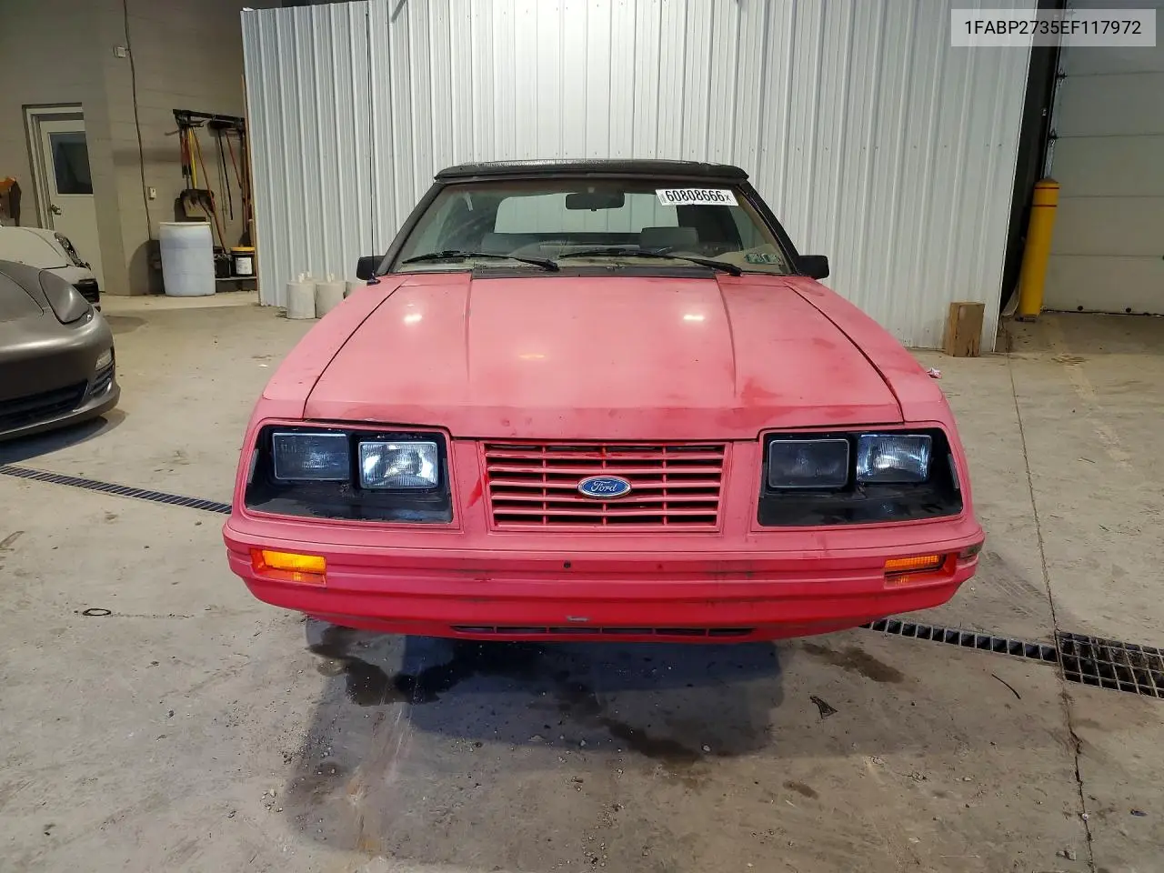 1984 Ford Mustang Glx VIN: 1FABP2735EF117972 Lot: 60808666