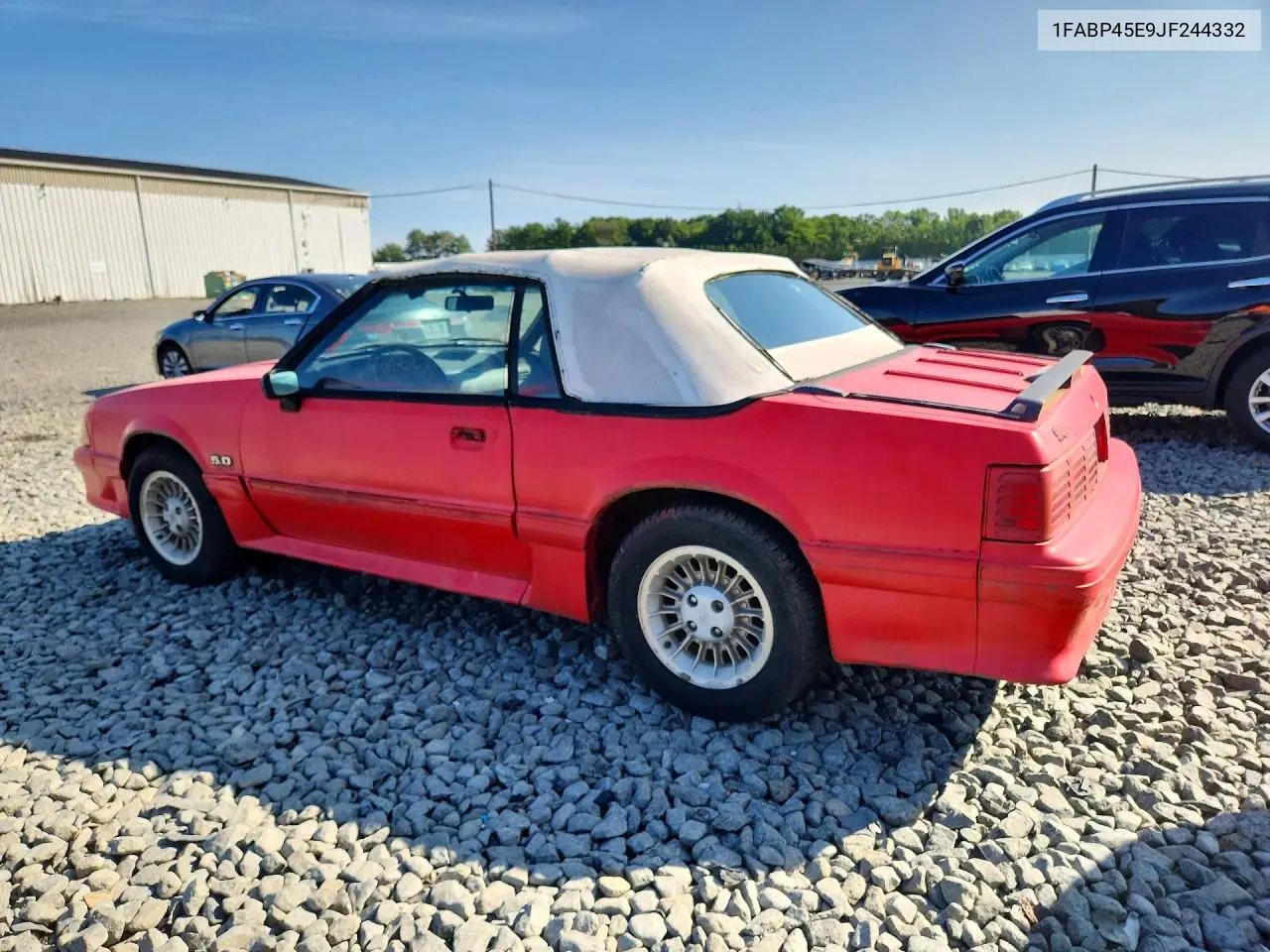 1988 Ford Mustang Gt VIN: 1FABP45E9JF244332 Lot: 61919266