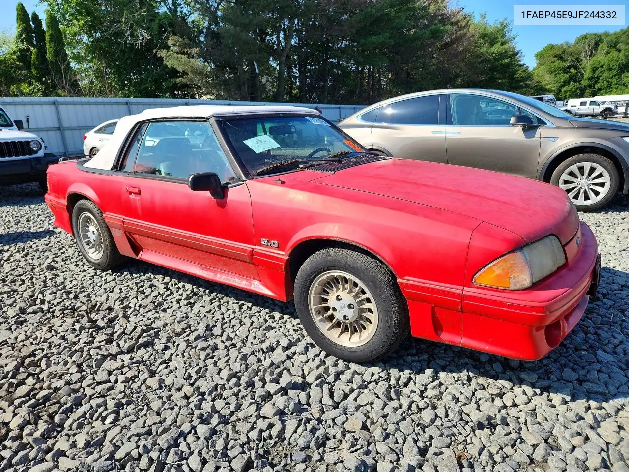 1988 Ford Mustang Gt VIN: 1FABP45E9JF244332 Lot: 61919266