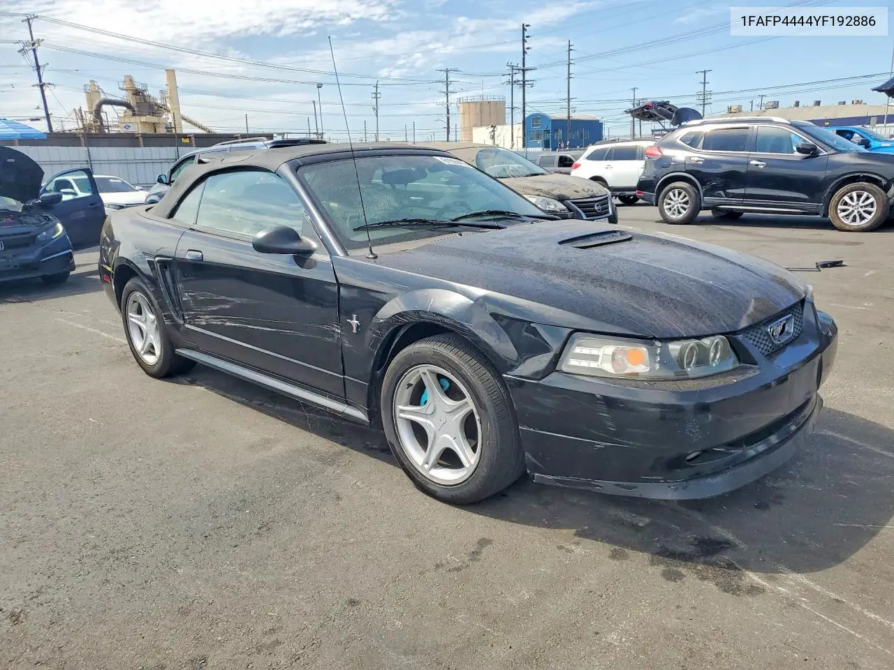 2000 Ford Mustang VIN: 1FAFP4444YF192886 Lot: 61594476