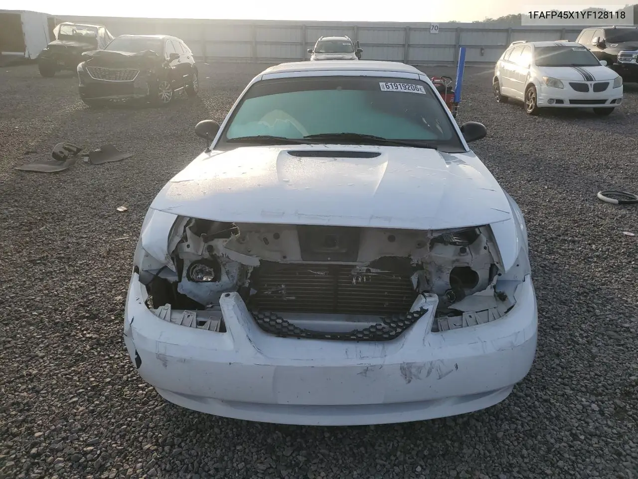 2000 Ford Mustang Gt VIN: 1FAFP45X1YF128118 Lot: 61919206