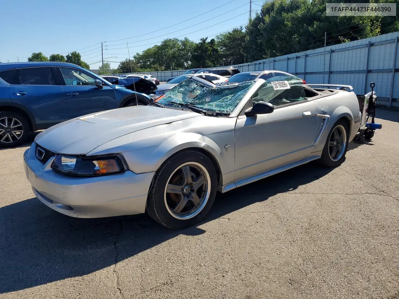 2003 Ford Mustang VIN: 1FAFP44473F446390 Lot: 58190896