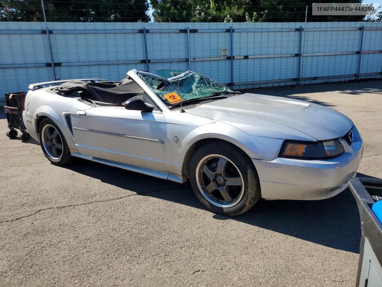 2003 Ford Mustang VIN: 1FAFP44473F446390 Lot: 58190896