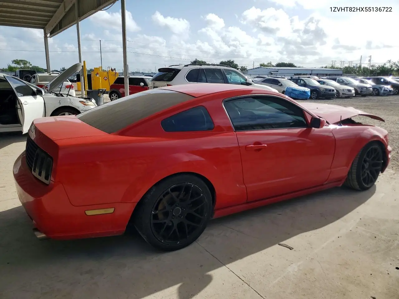 2005 Ford Mustang Gt VIN: 1ZVHT82HX55136722 Lot: 60494176