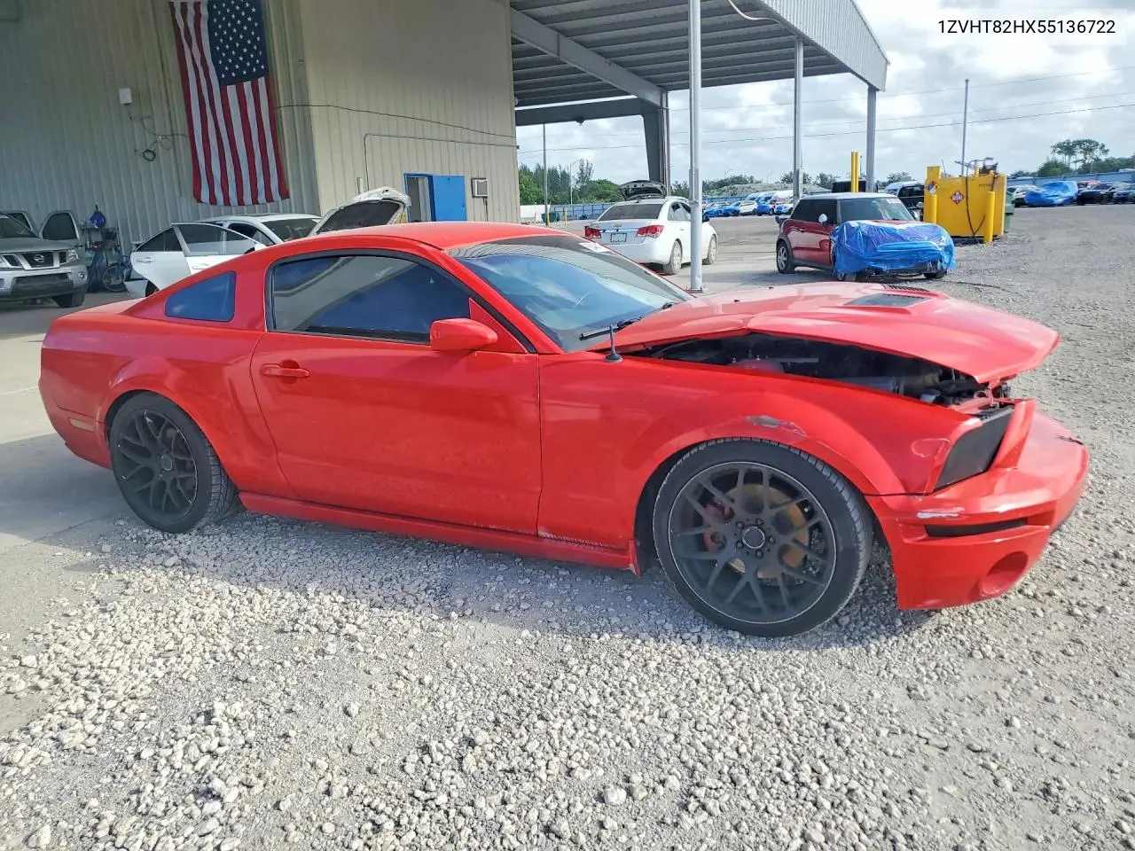 2005 Ford Mustang Gt VIN: 1ZVHT82HX55136722 Lot: 60494176