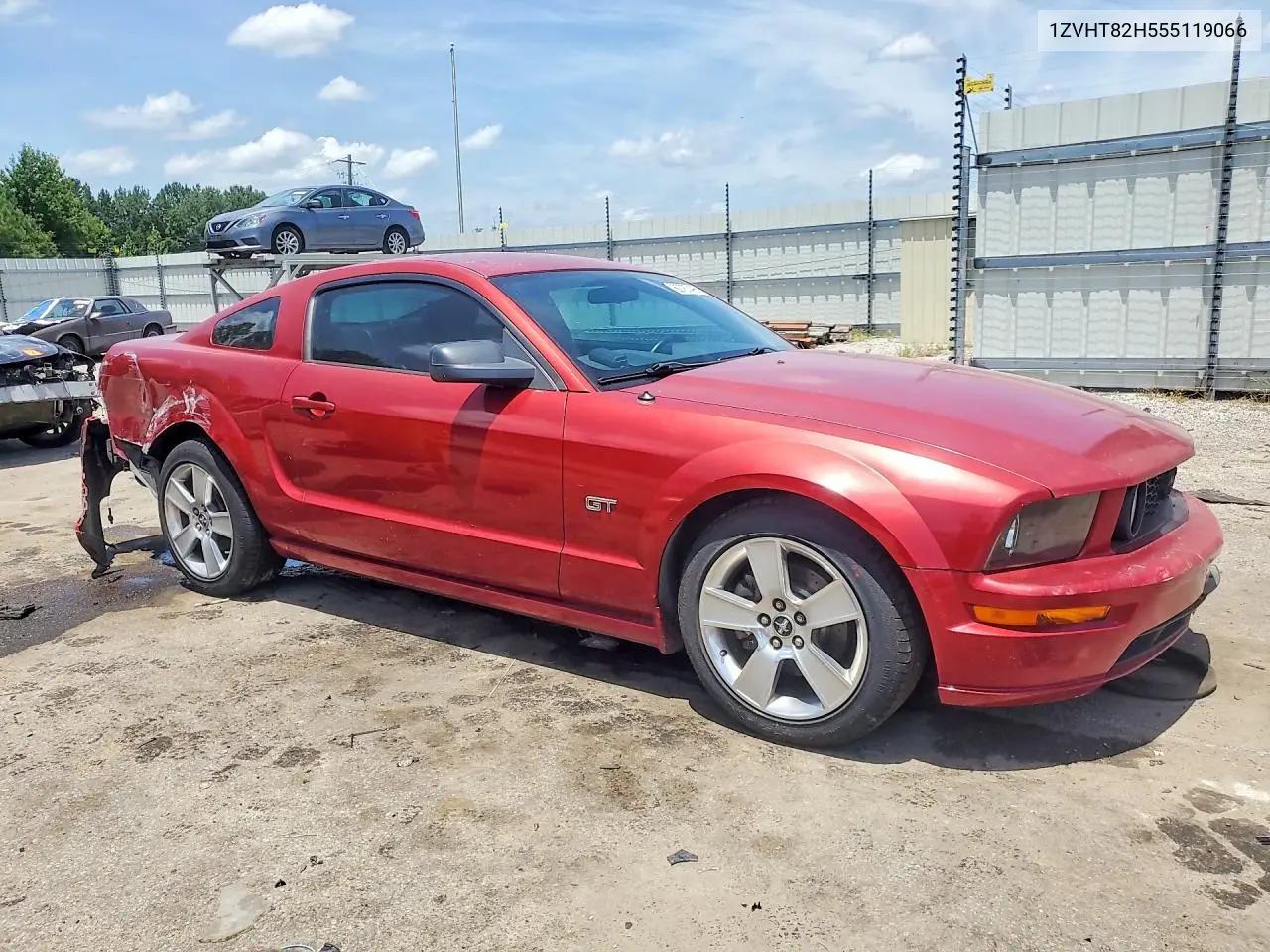 2005 Ford Mustang Gt VIN: 1ZVHT82H555119066 Lot: 60787496