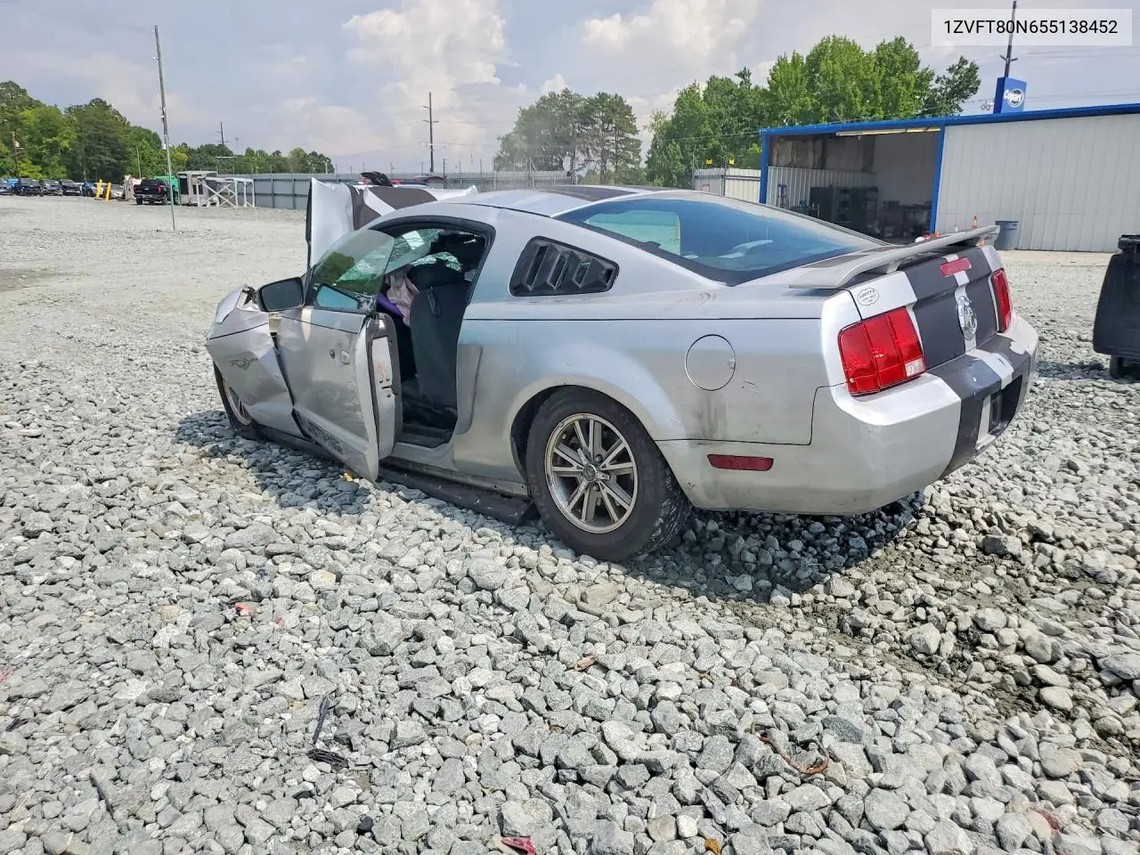 2005 Ford Mustang VIN: 1ZVFT80N655138452 Lot: 61848786