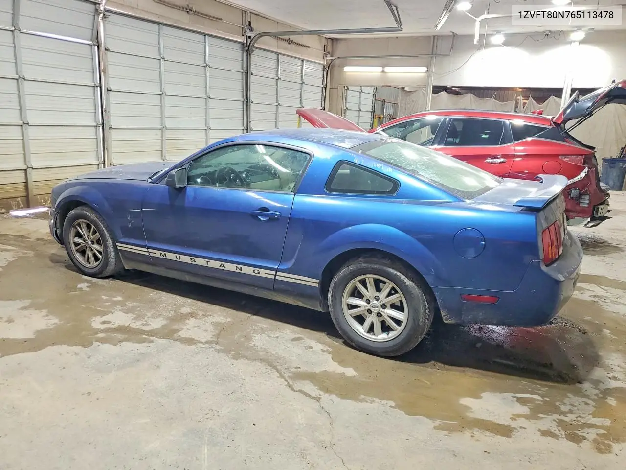 2006 Ford Mustang VIN: 1ZVFT80N765113478 Lot: 62086916