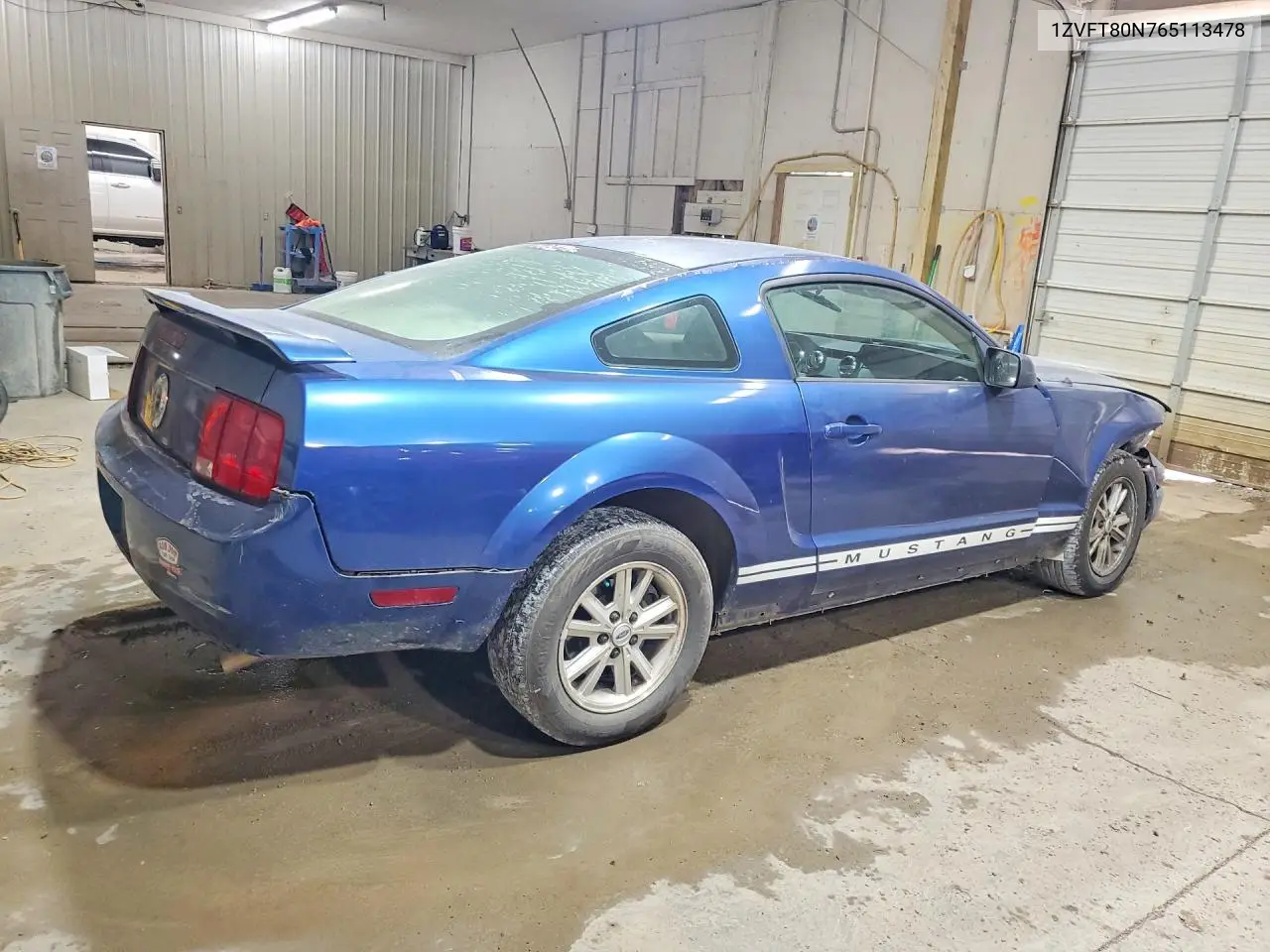 2006 Ford Mustang VIN: 1ZVFT80N765113478 Lot: 62086916