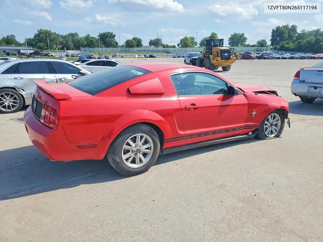 2006 Ford Mustang VIN: 1ZVFT80N265117194 Lot: 62104526