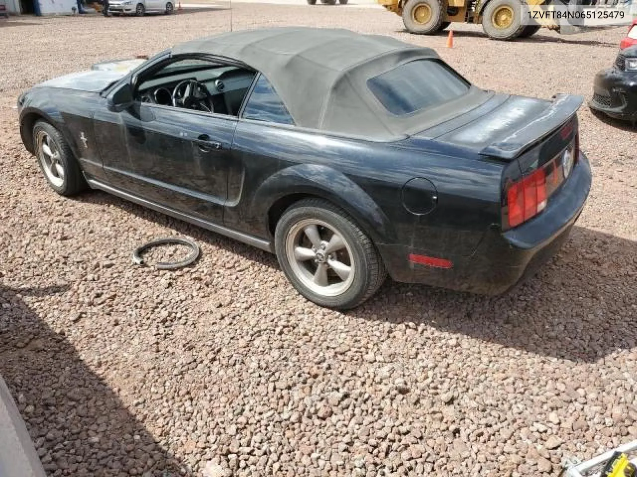 2006 Ford Mustang VIN: 1ZVFT84N065125479 Lot: 88999935