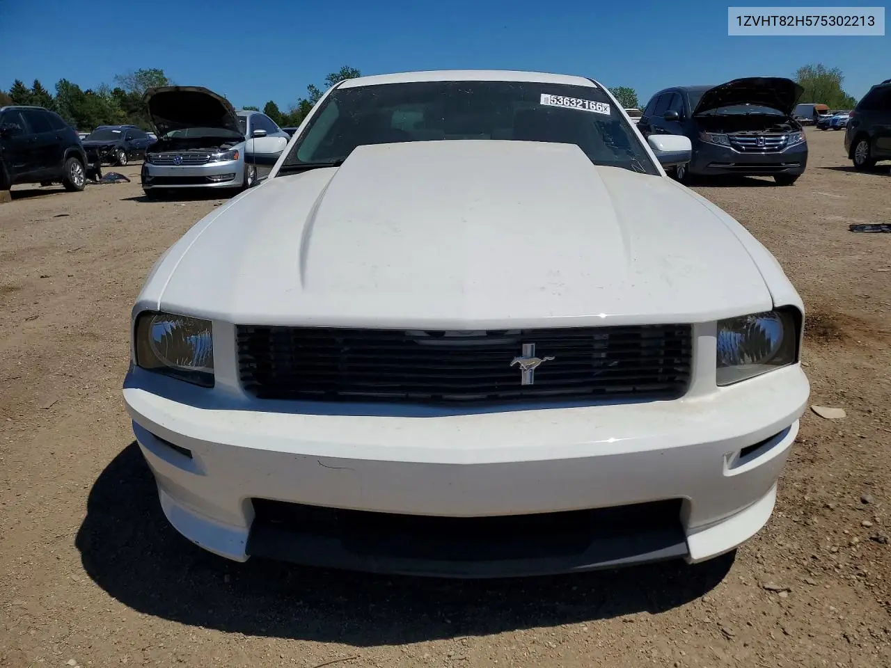 2007 Ford Mustang Gt VIN: 1ZVHT82H575302213 Lot: 53632166