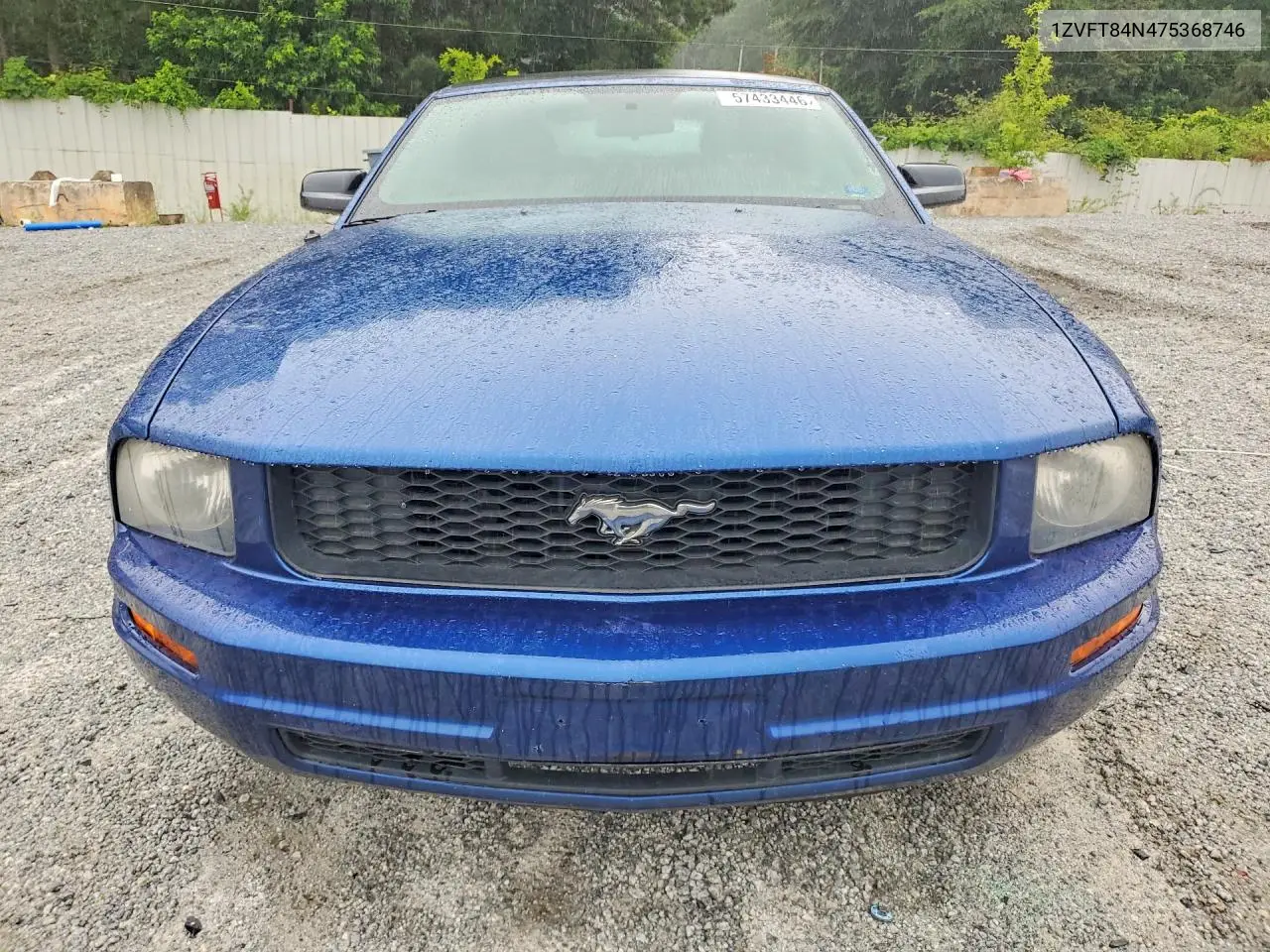 2007 Ford Mustang VIN: 1ZVFT84N475368746 Lot: 57433446
