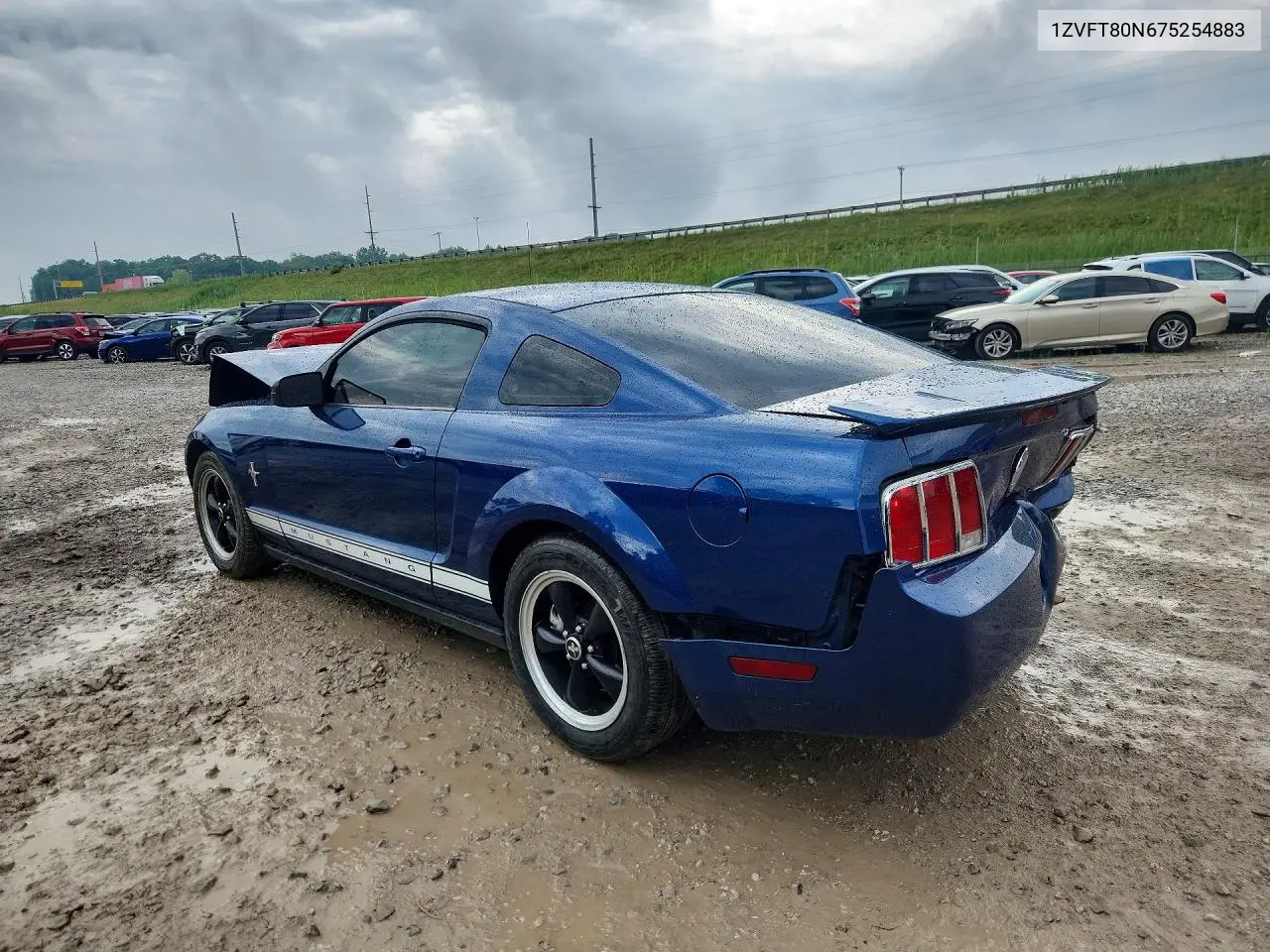 2007 Ford Mustang VIN: 1ZVFT80N675254883 Lot: 61804756