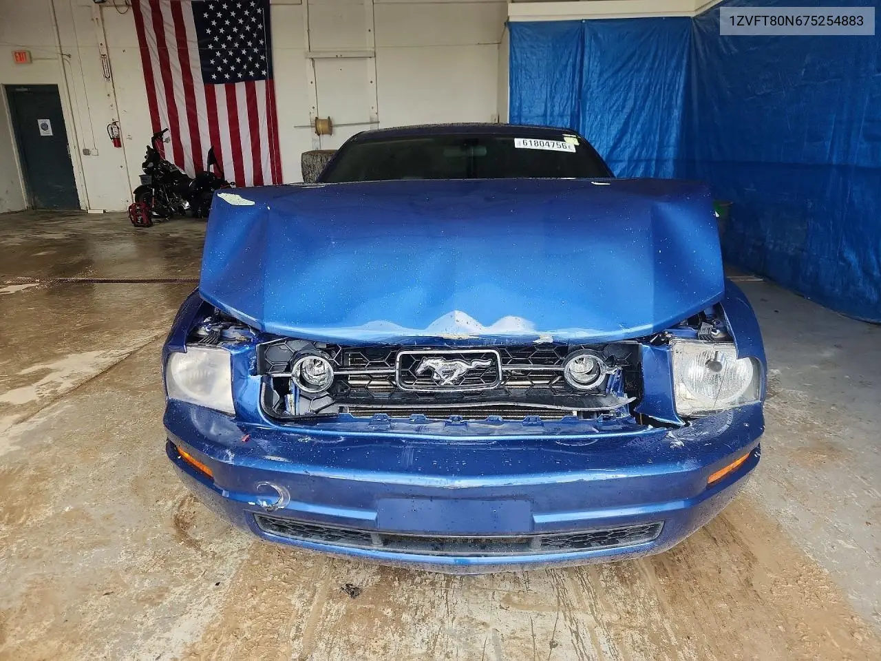 2007 Ford Mustang VIN: 1ZVFT80N675254883 Lot: 61804756