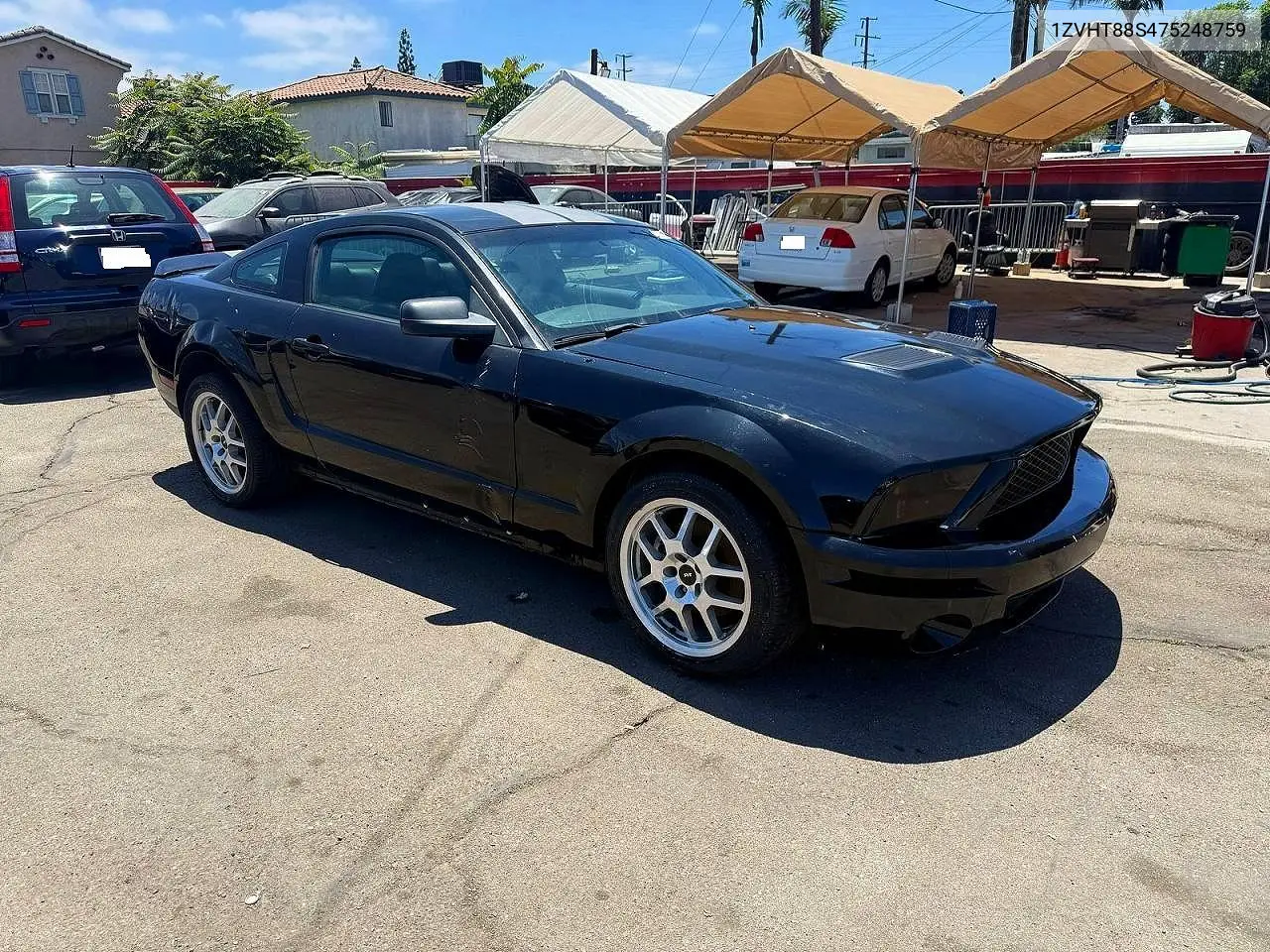 2007 Ford Mustang Shelby Gt500 VIN: 1ZVHT88S475248759 Lot: 62091316